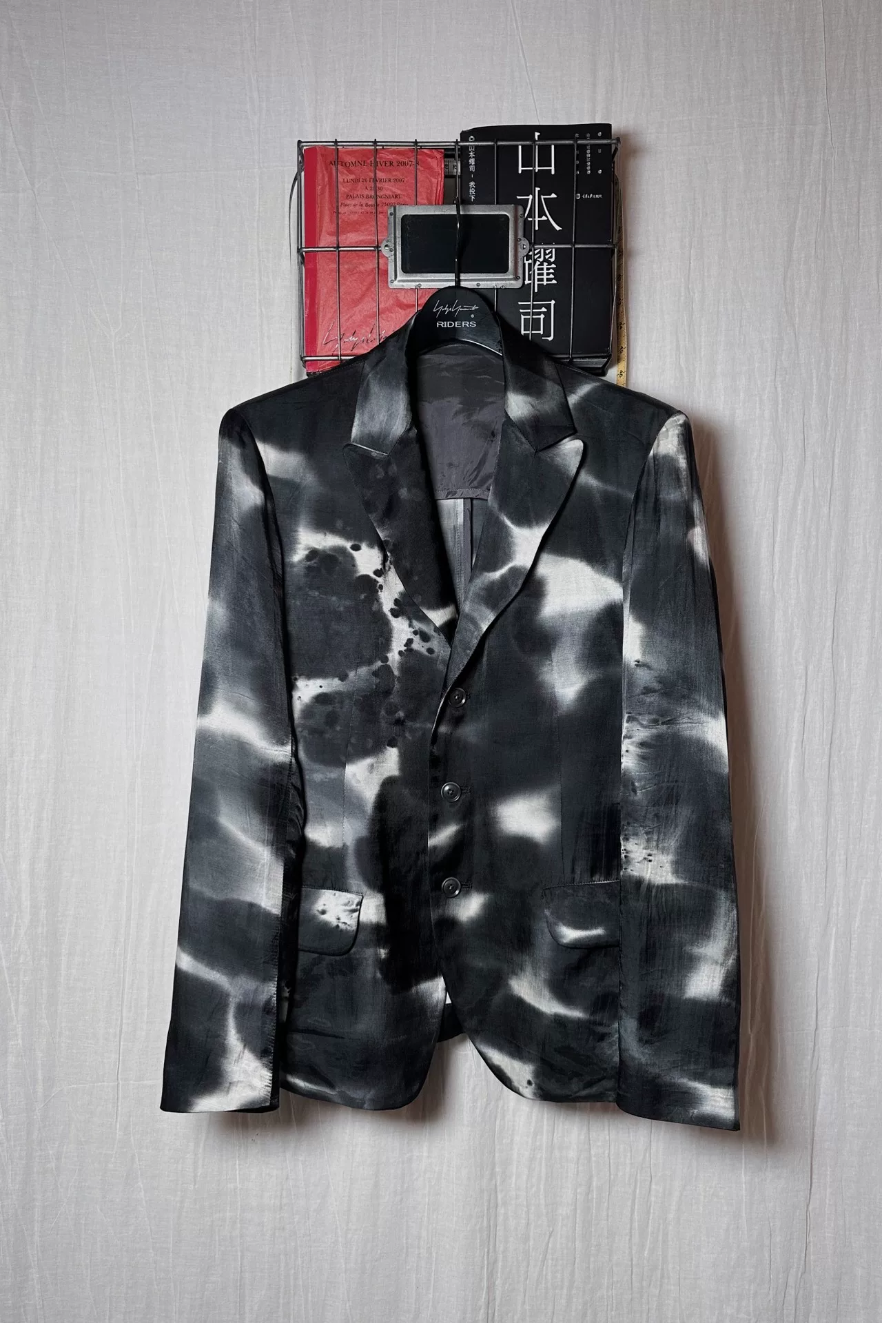 Yohji Yamamoto 14ss Ink-Painted Suit — back