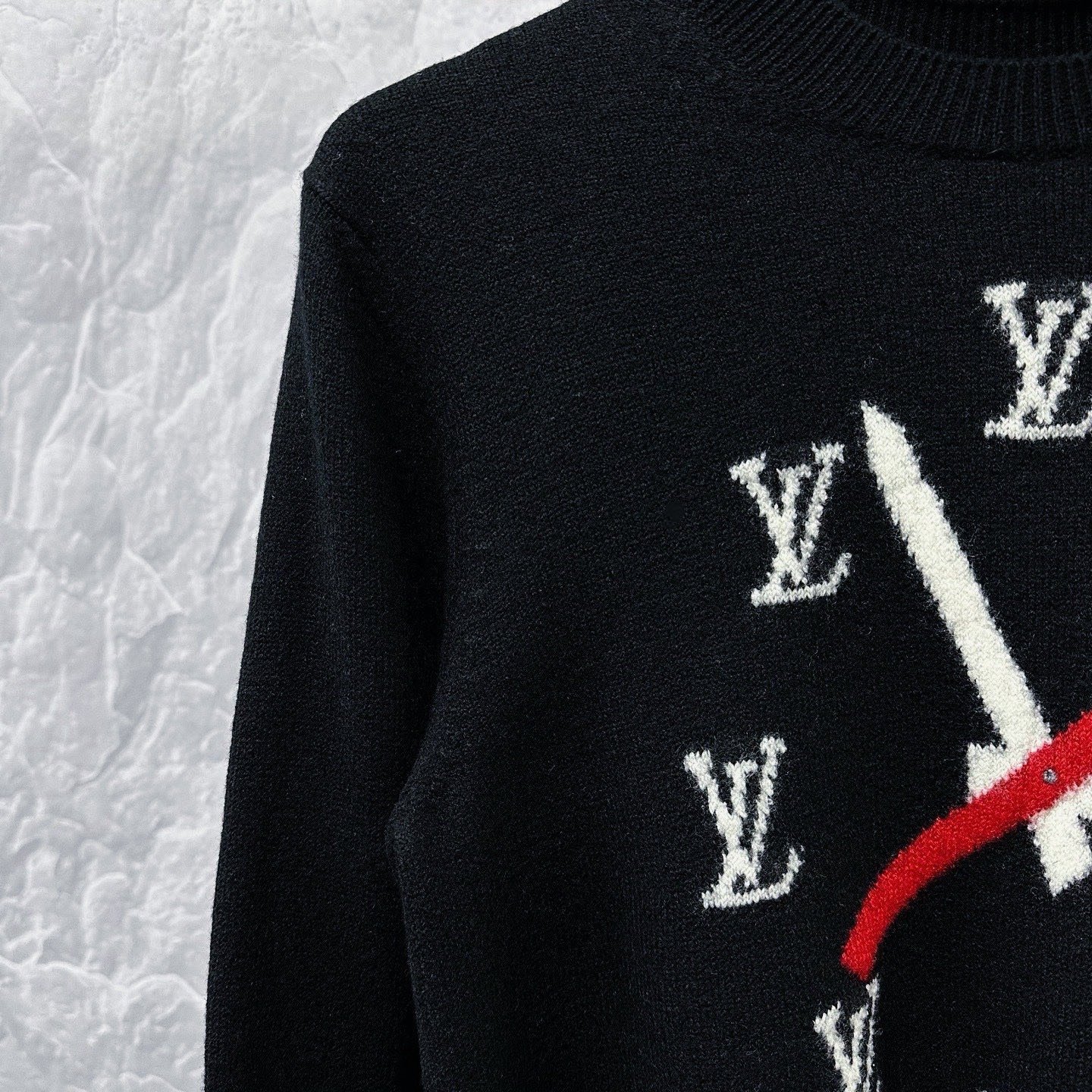Louis Vuitton LV Clock Wool Sweater — detail