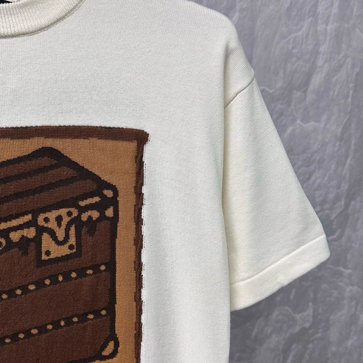 Louis Vuitton SS26 Pharrell Trunk Floral Tee — detail