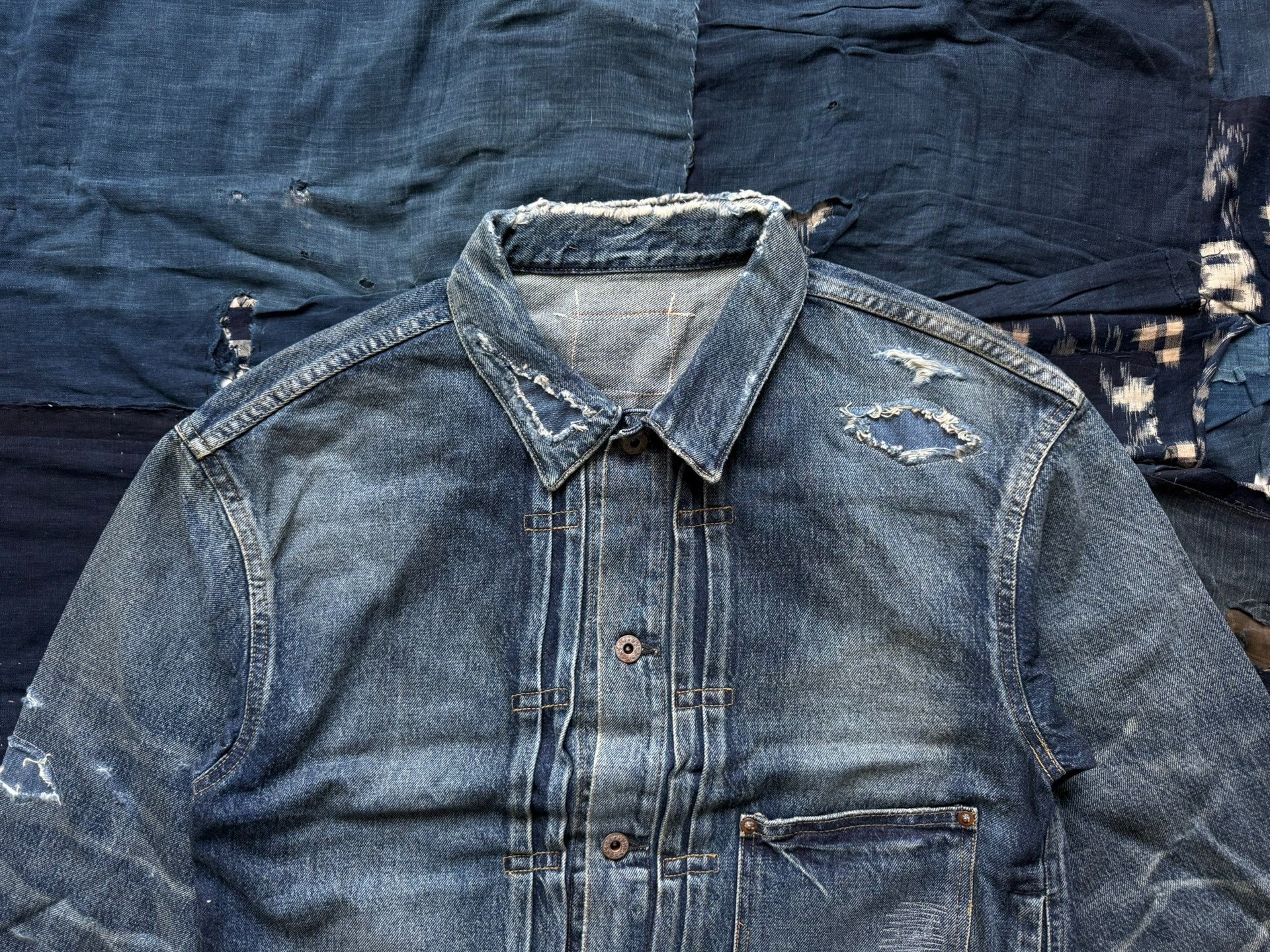 MADNESS 24AW AGING TYPE-I DENIM JACKET — back