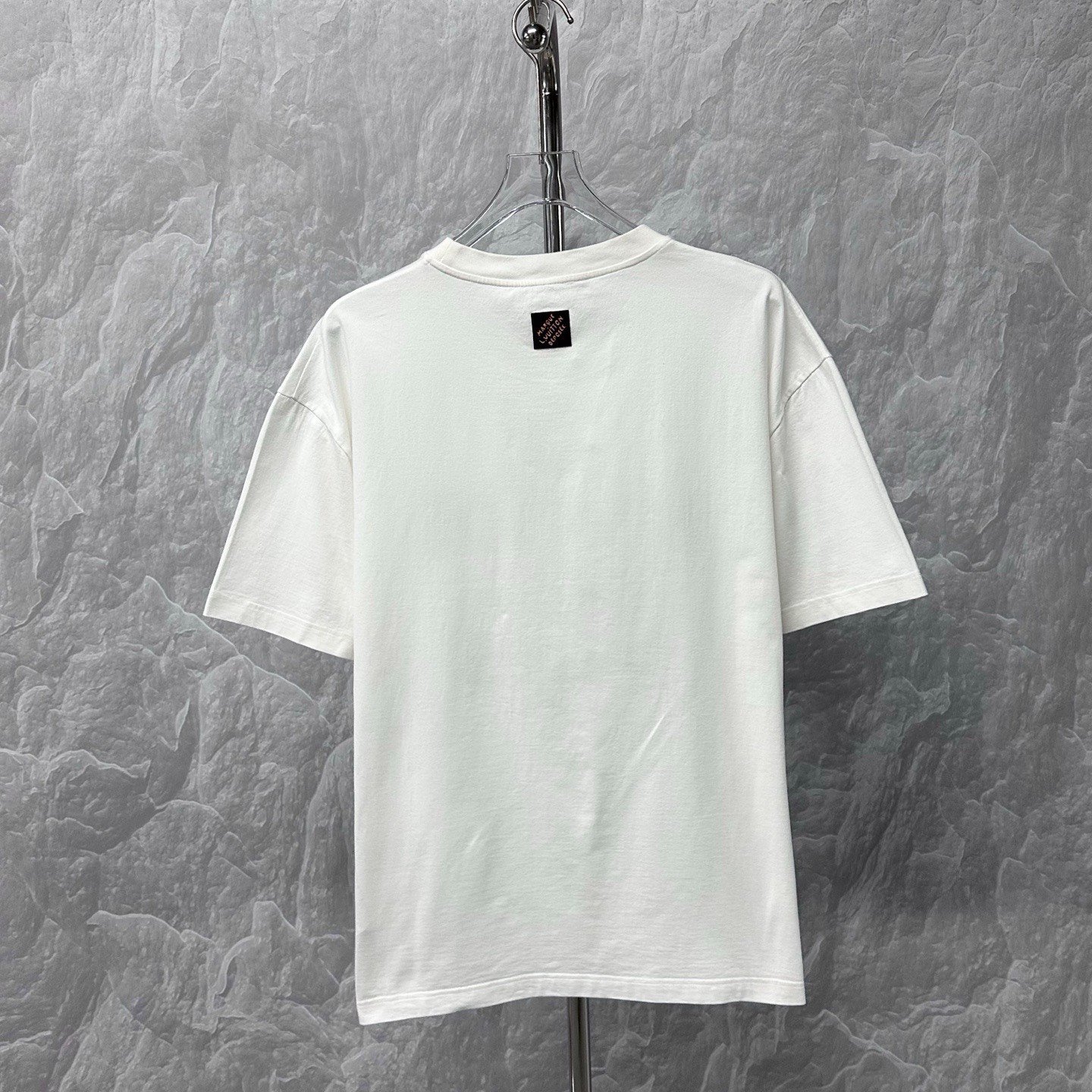 Louis Vuitton SS25 World Earth Flocked Print Tee — back