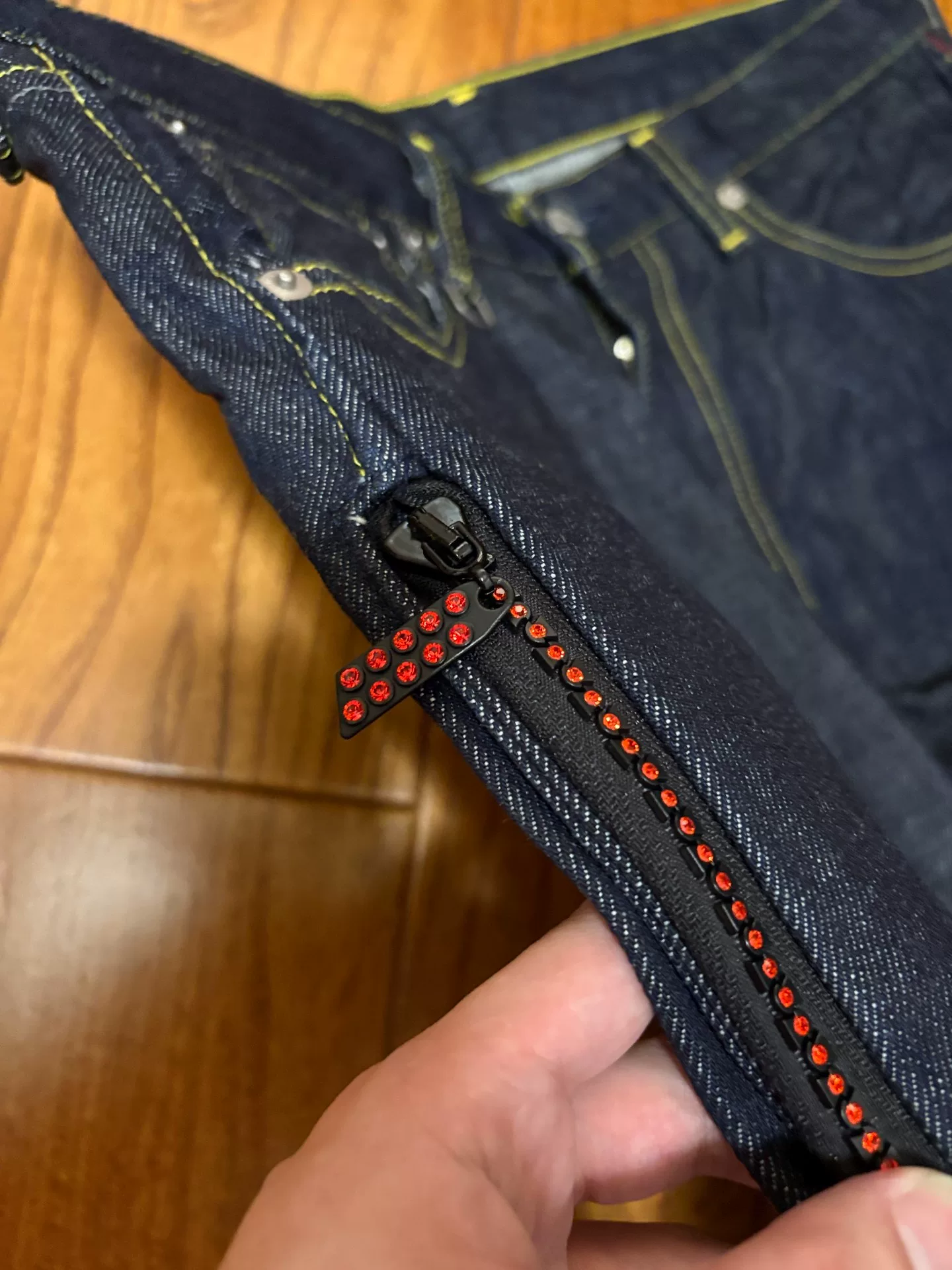 Levi's Fenom Disco Red Diamond Unwashed Jeans — back
