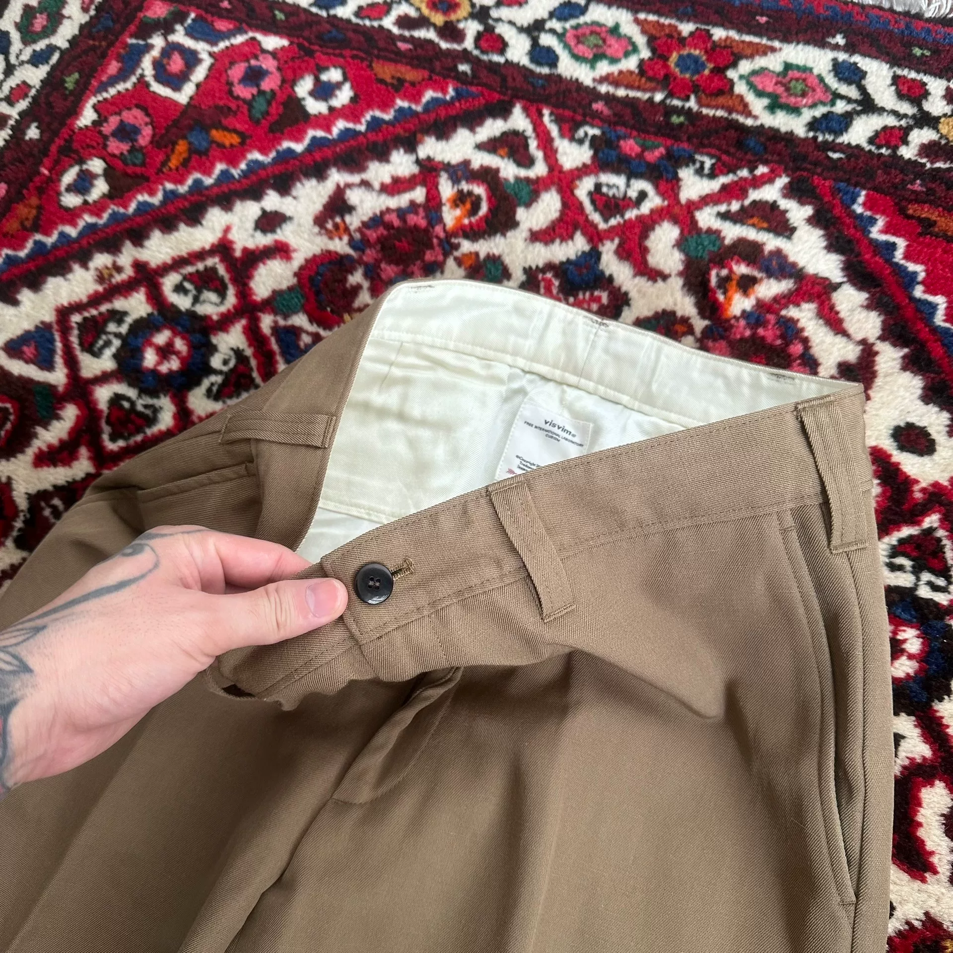 VISVIM 19AW MCCLOUD SLACKS W/L — front