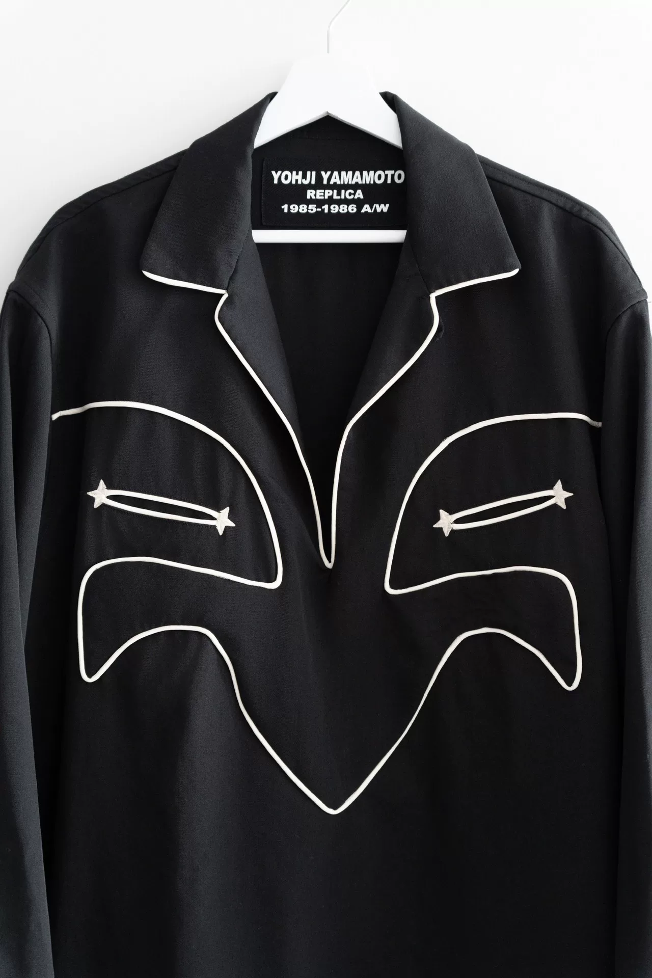 Yohji Yamamoto 85AW Semi-Placket Western Shirt — back