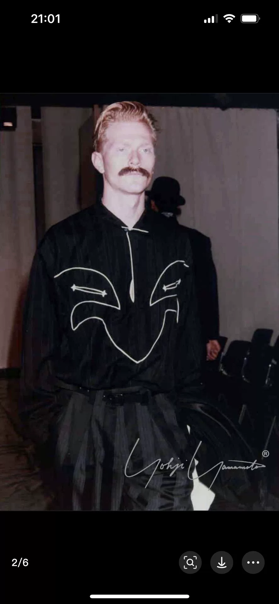 Yohji Yamamoto 85AW Semi-Placket Western Shirt — detail