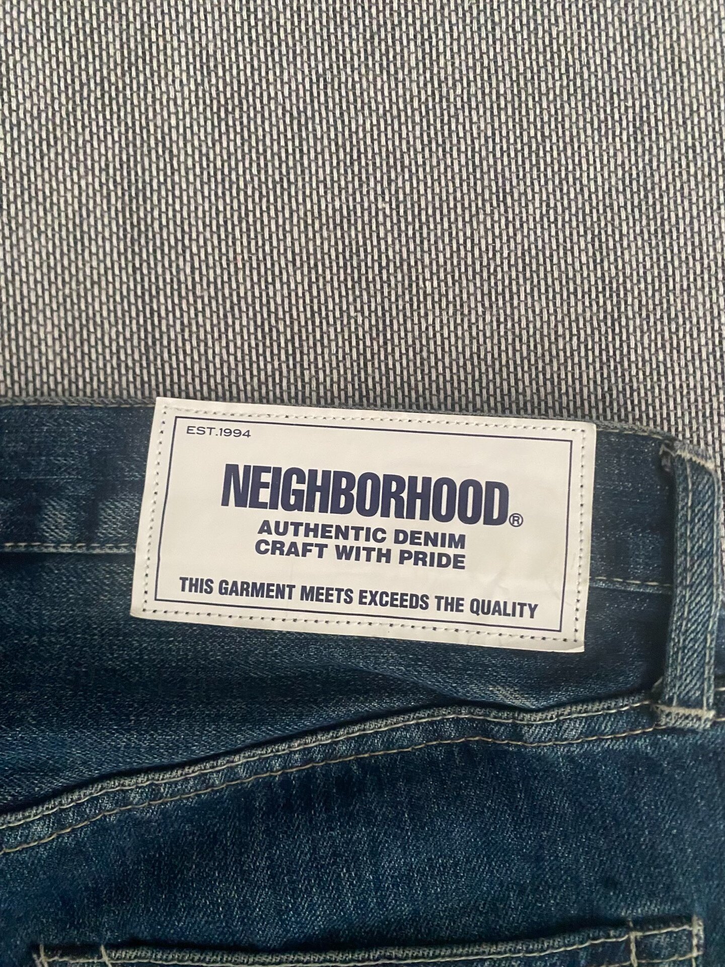 Neighborhood 19AW Basic Washed Jeans — back