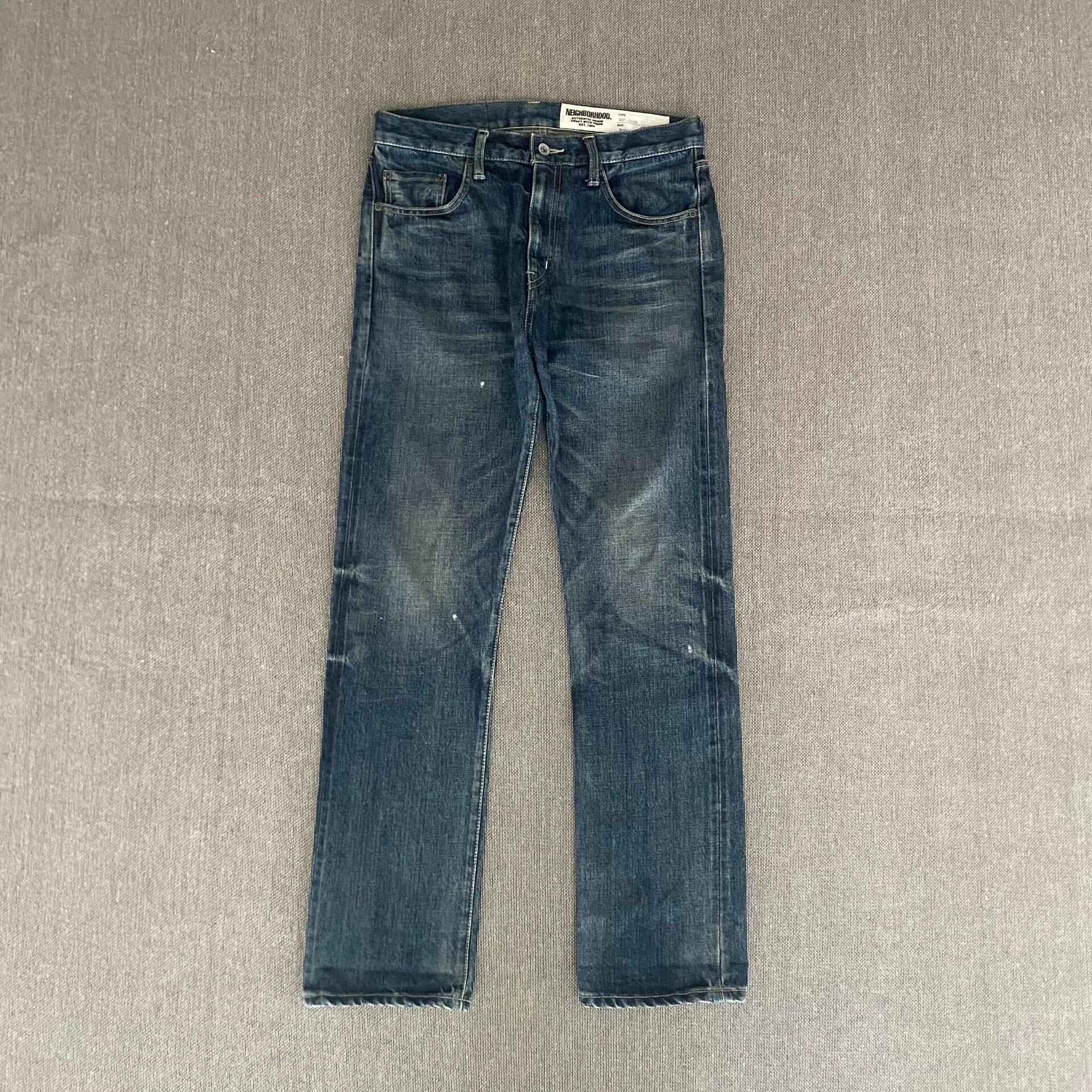 Neighborhood 19AW Basic Washed Jeans — front
