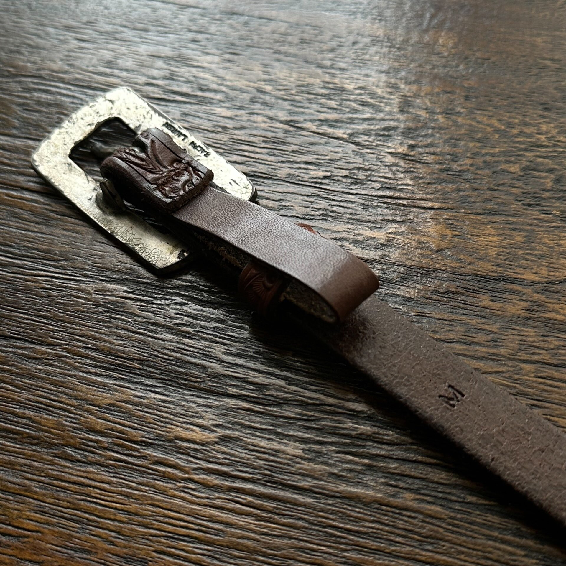 Vintage Ralph Lauren RRL Leather Belt — back