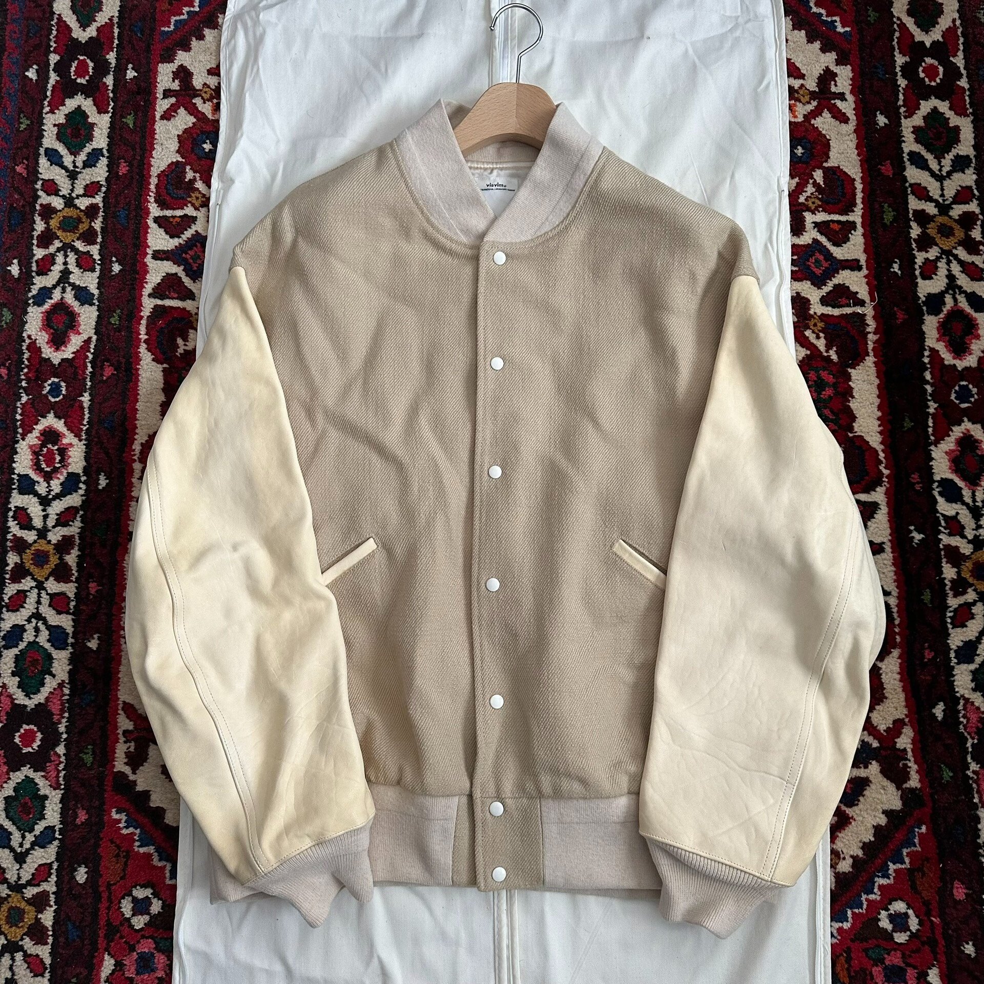 VISVIM 20AW VARSITY SB JKT Size 4 — detail