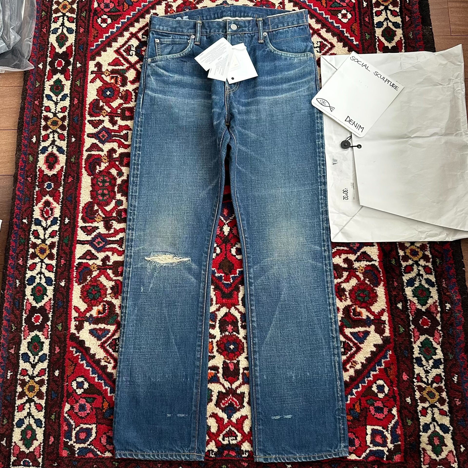 visvim 20AW 16D25 Distressed Jeans — front
