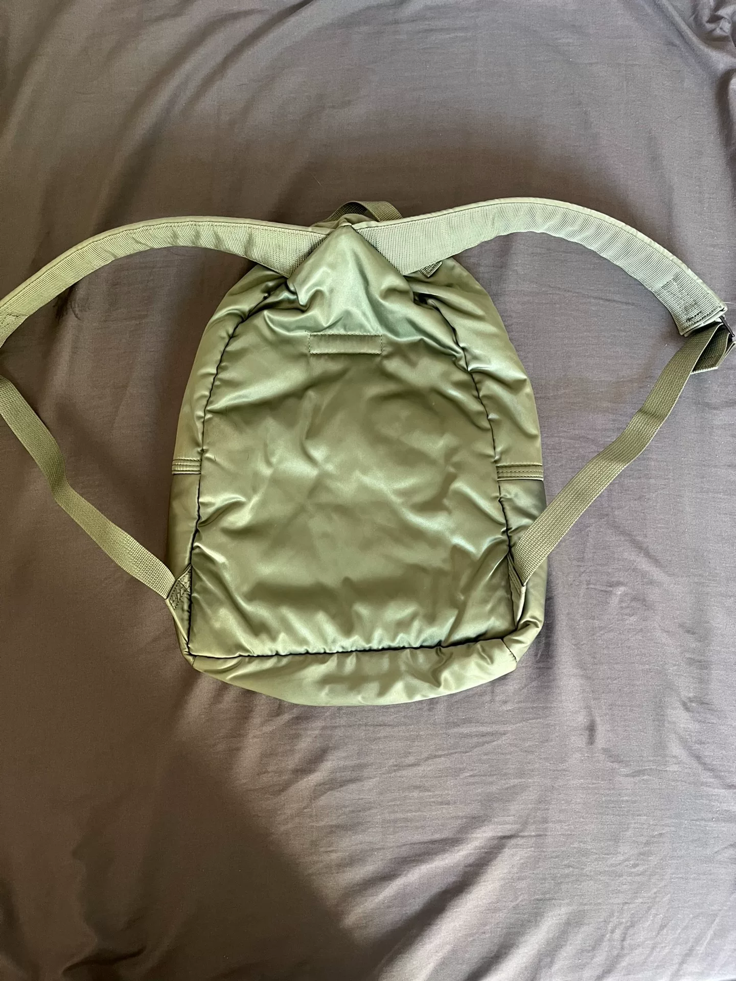 Sage Green Porter Tanker Backpack — front