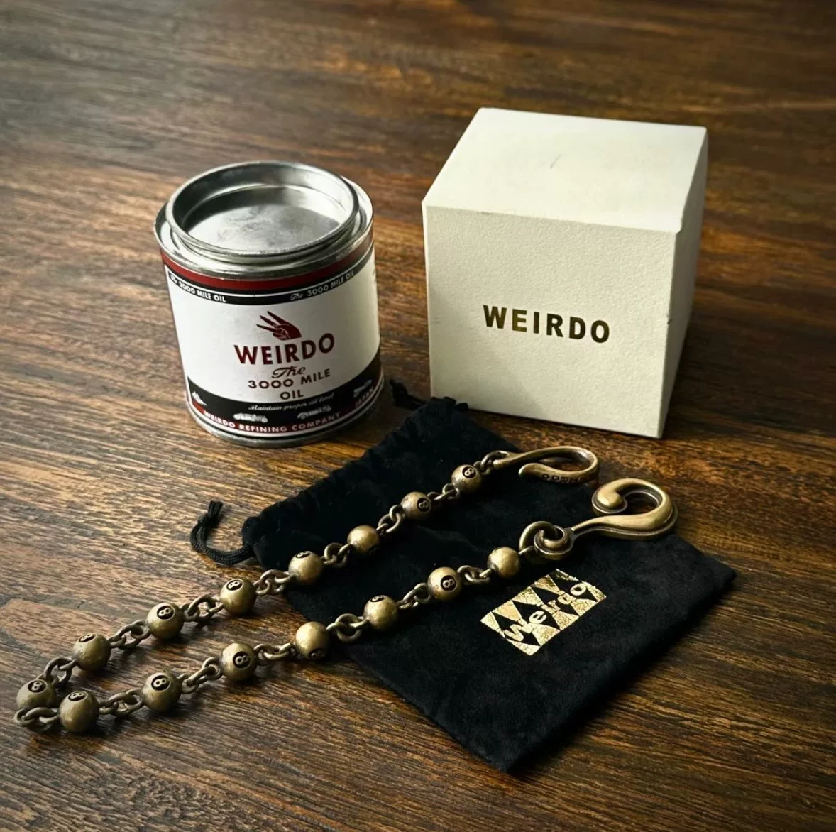 WEIRDO GEARHEAD-8BALL WALLET-CHAIN