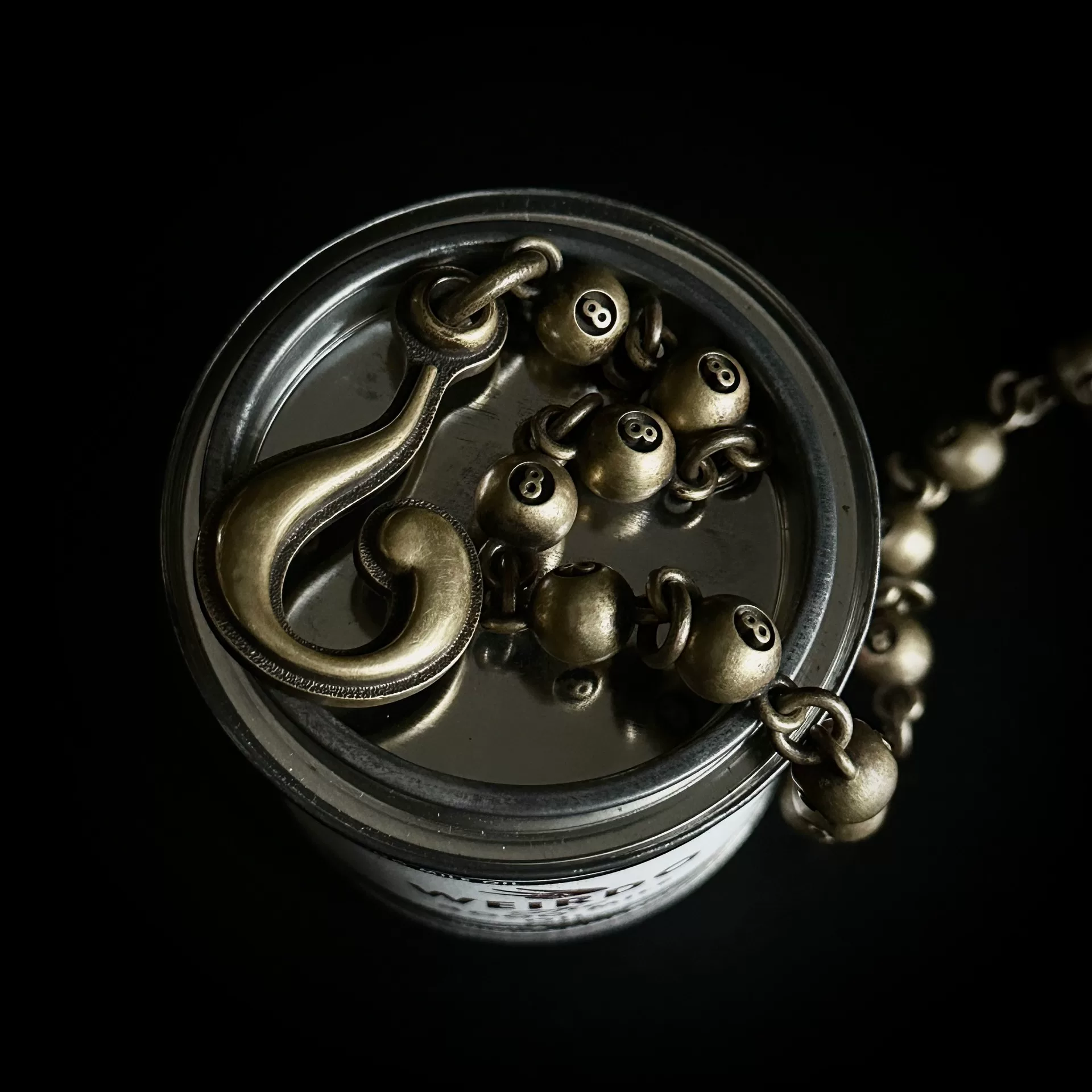 WEIRDO GEARHEAD-8BALL WALLET-CHAIN — back