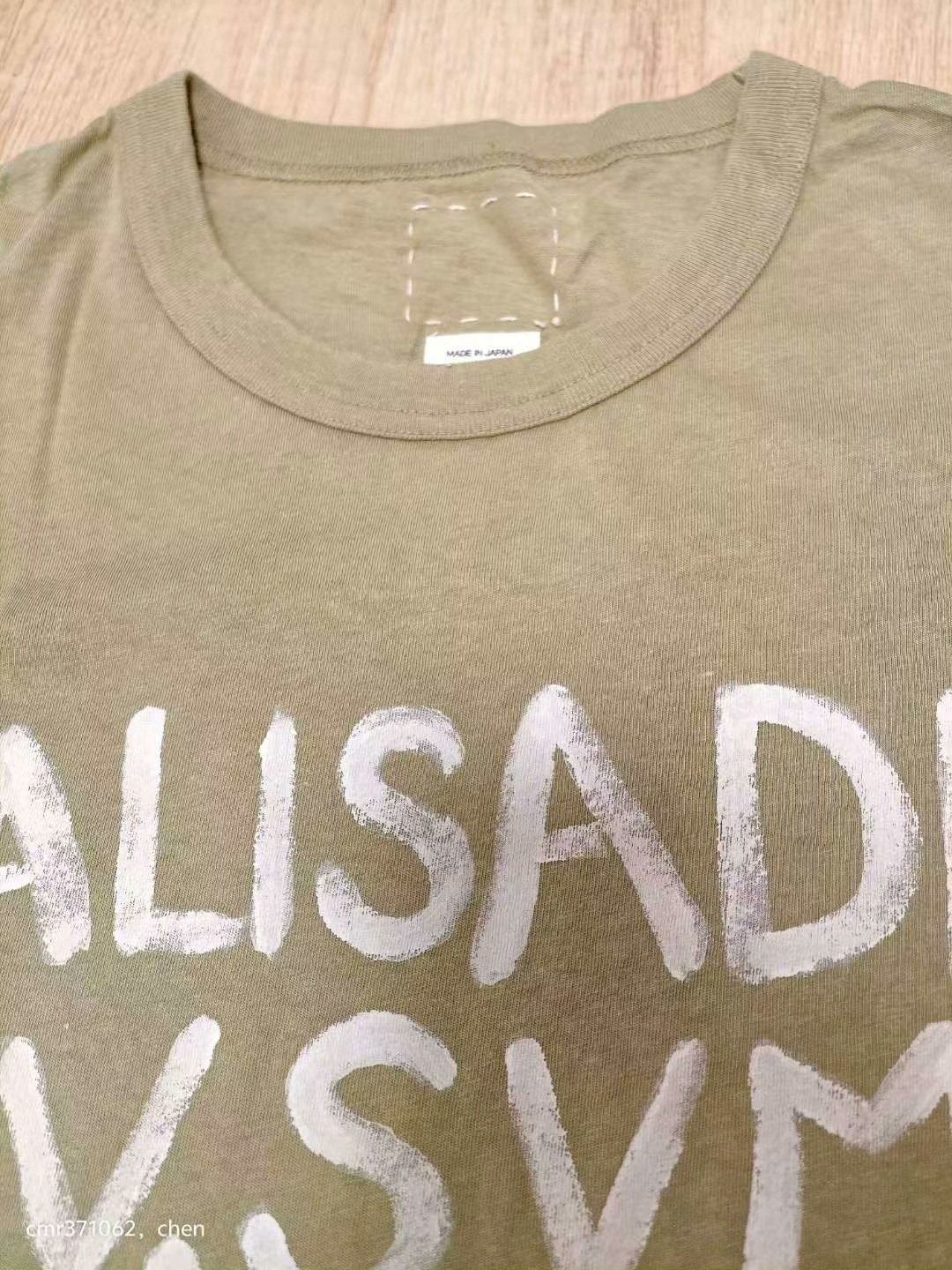 visvim 19ss Jumbo Tee S/S Palisades — detail