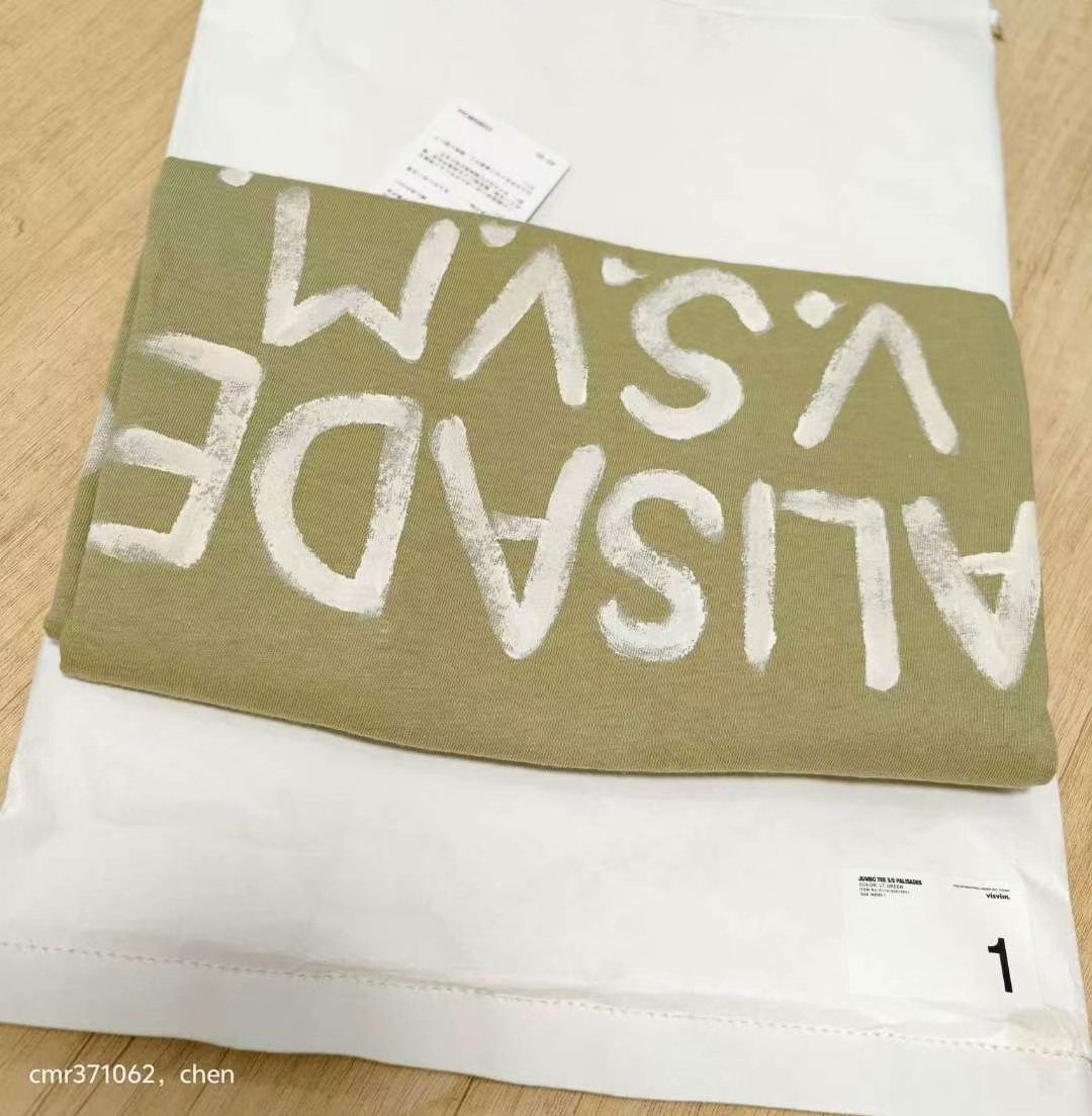 visvim 19ss Jumbo Tee S/S Palisades — label