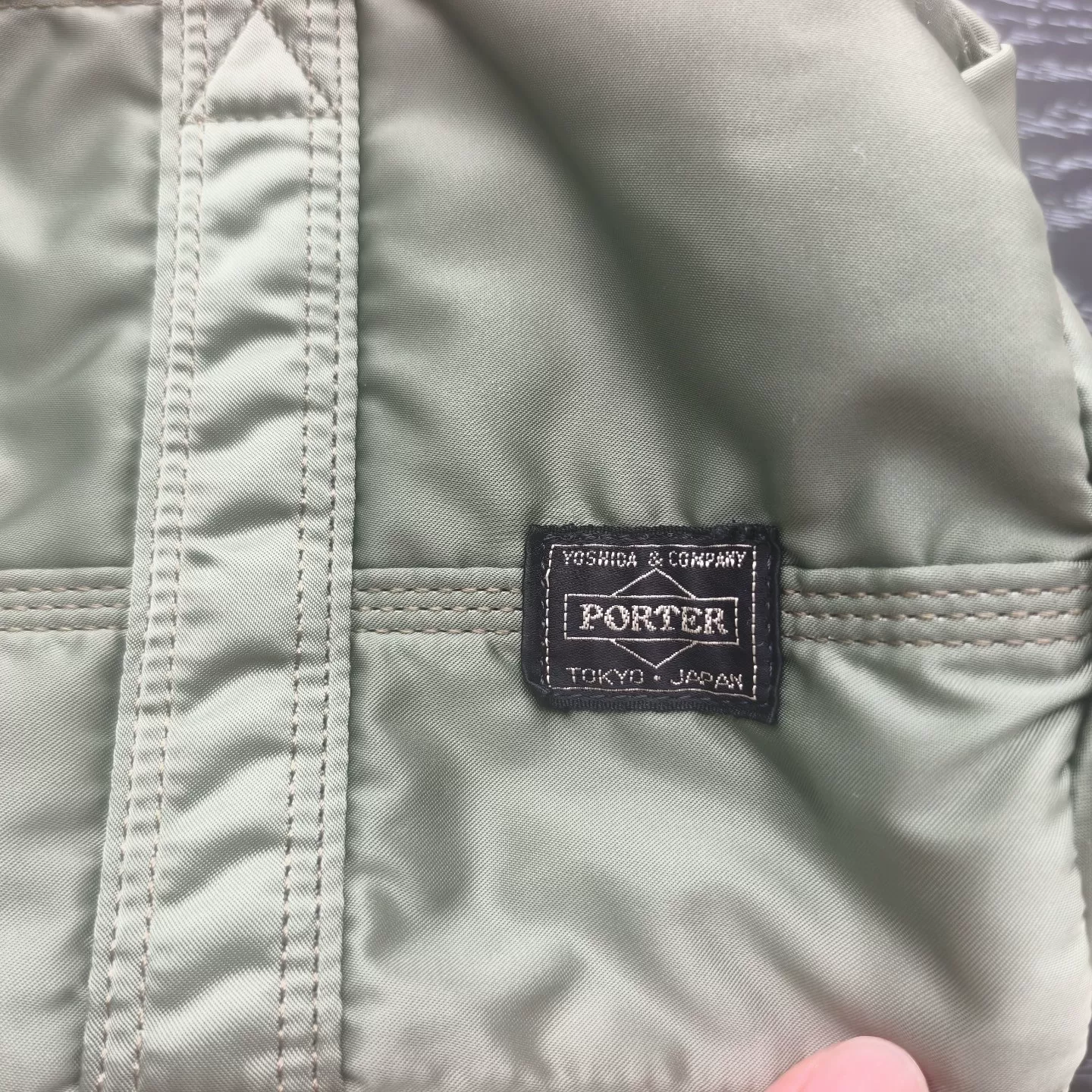 Green Porter Boston Handbag Shoulder Bag — detail