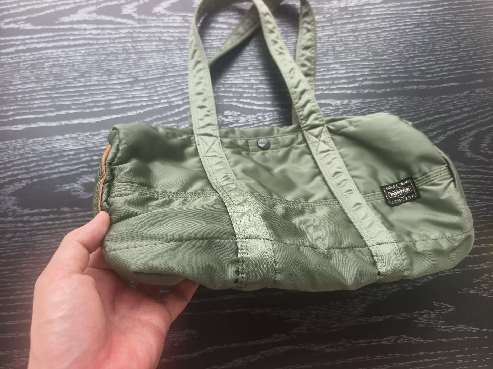 Green Porter Boston Handbag Shoulder Bag — back