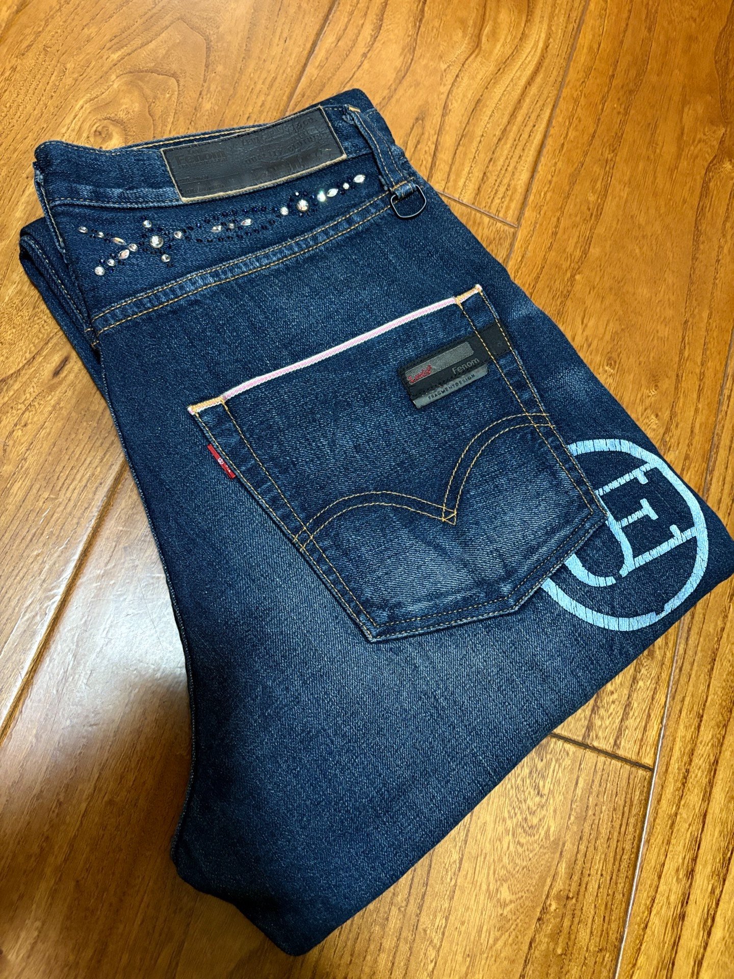 Levi's Fenom X UE DISCO Blue Diamond Jeans — detail