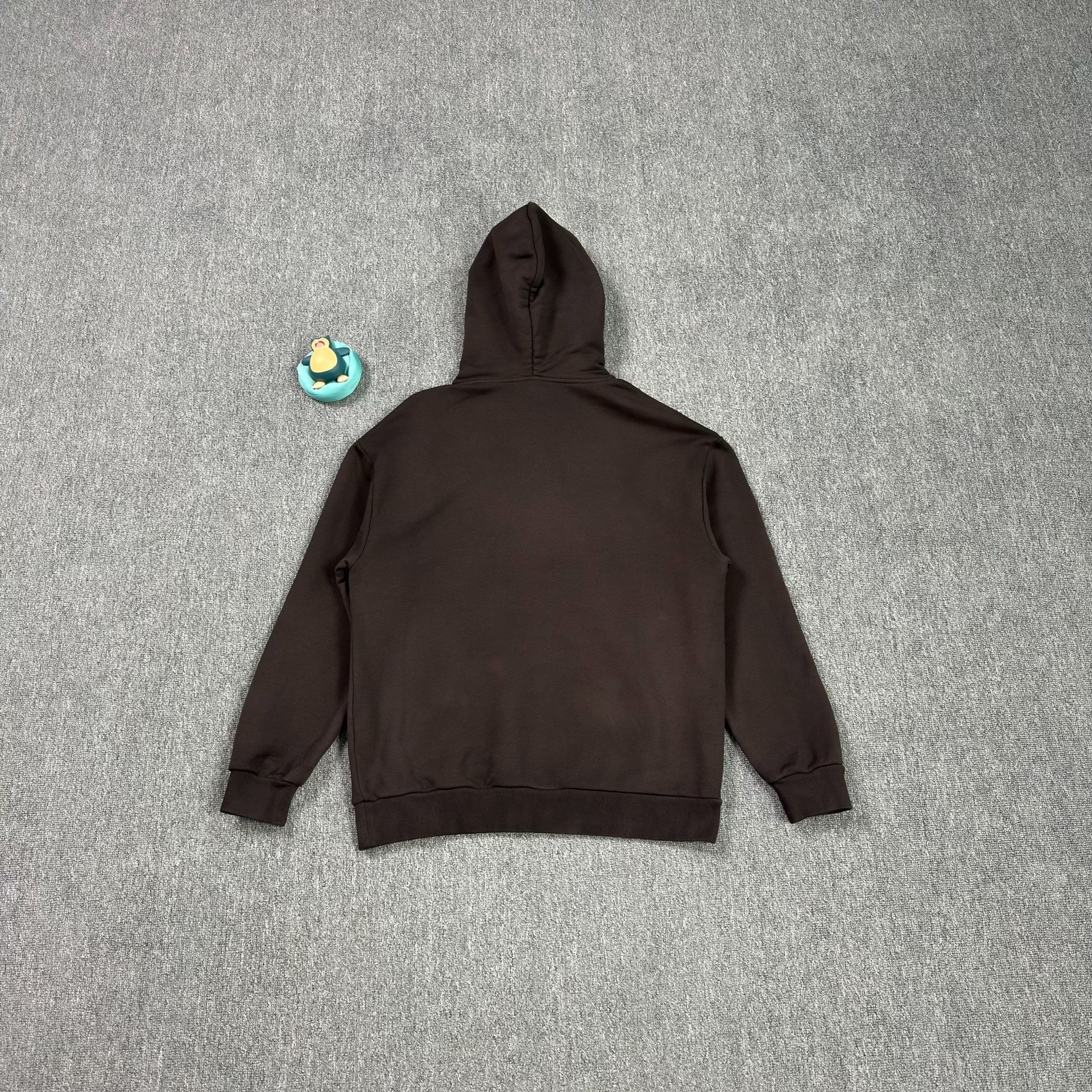 LV Beaded Logo Dark Brown Hoodie — front