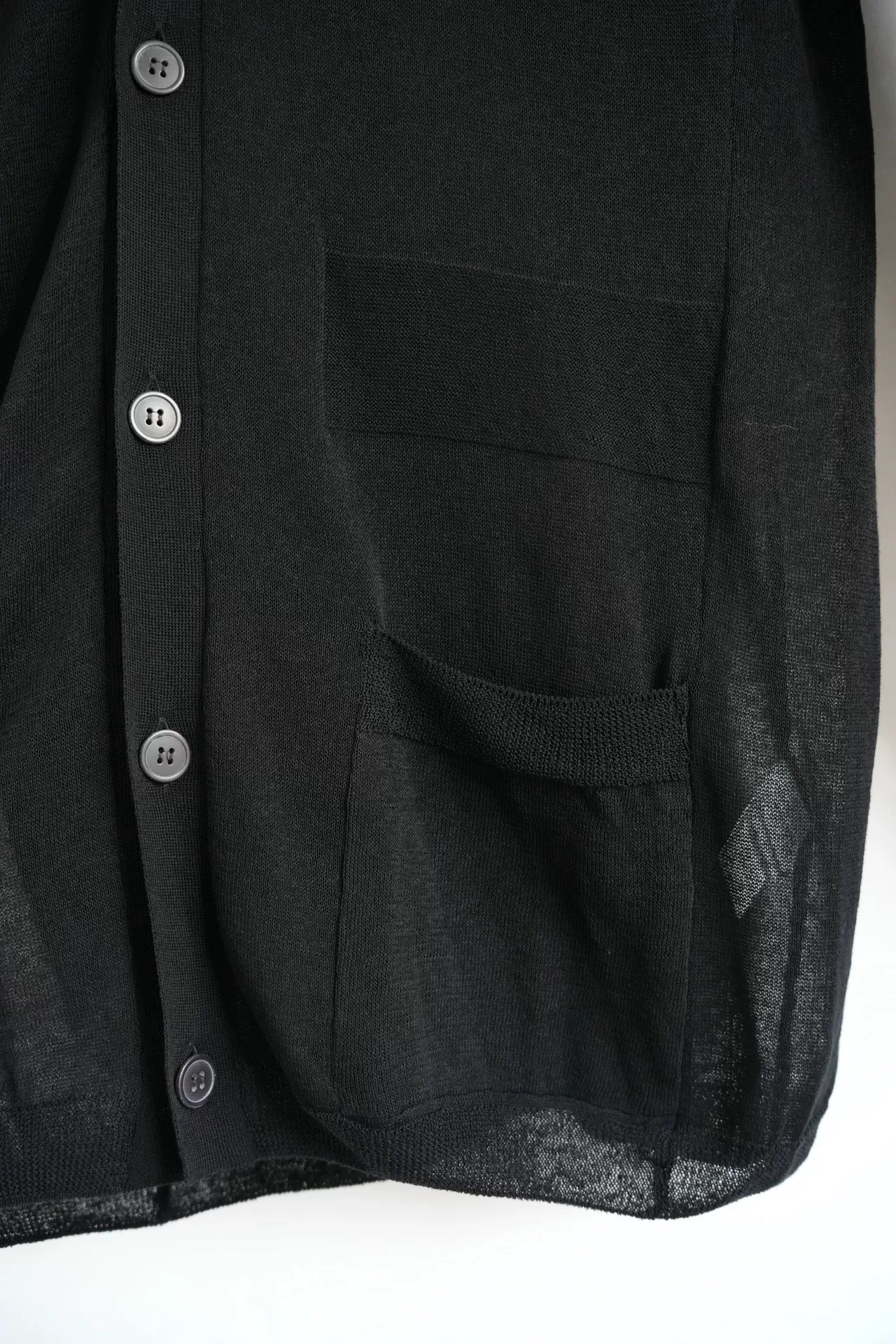 Yohji Yamamoto 24SS Lace Knit Cardigan — back