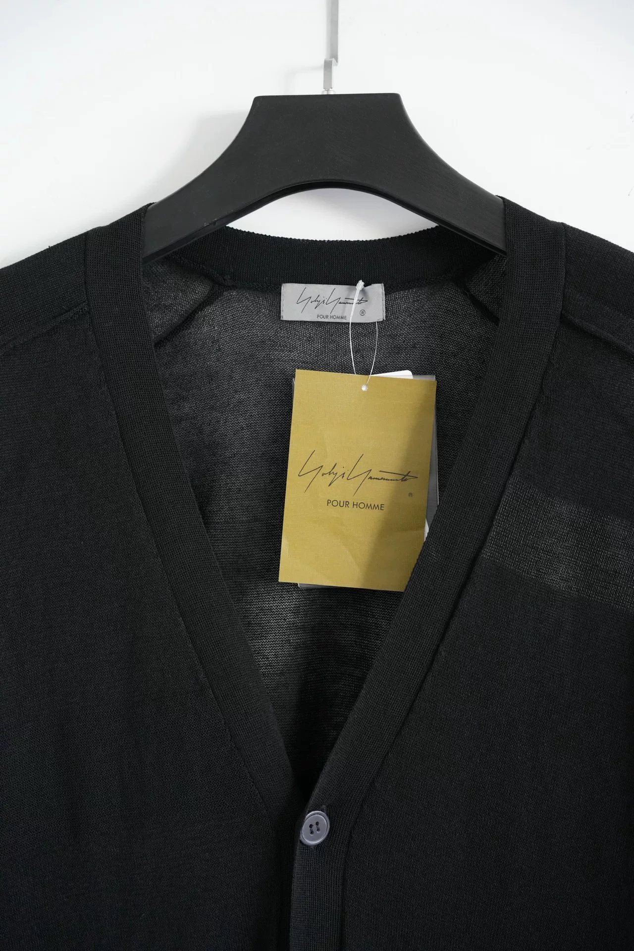 Yohji Yamamoto 24SS Lace Knit Cardigan — detail