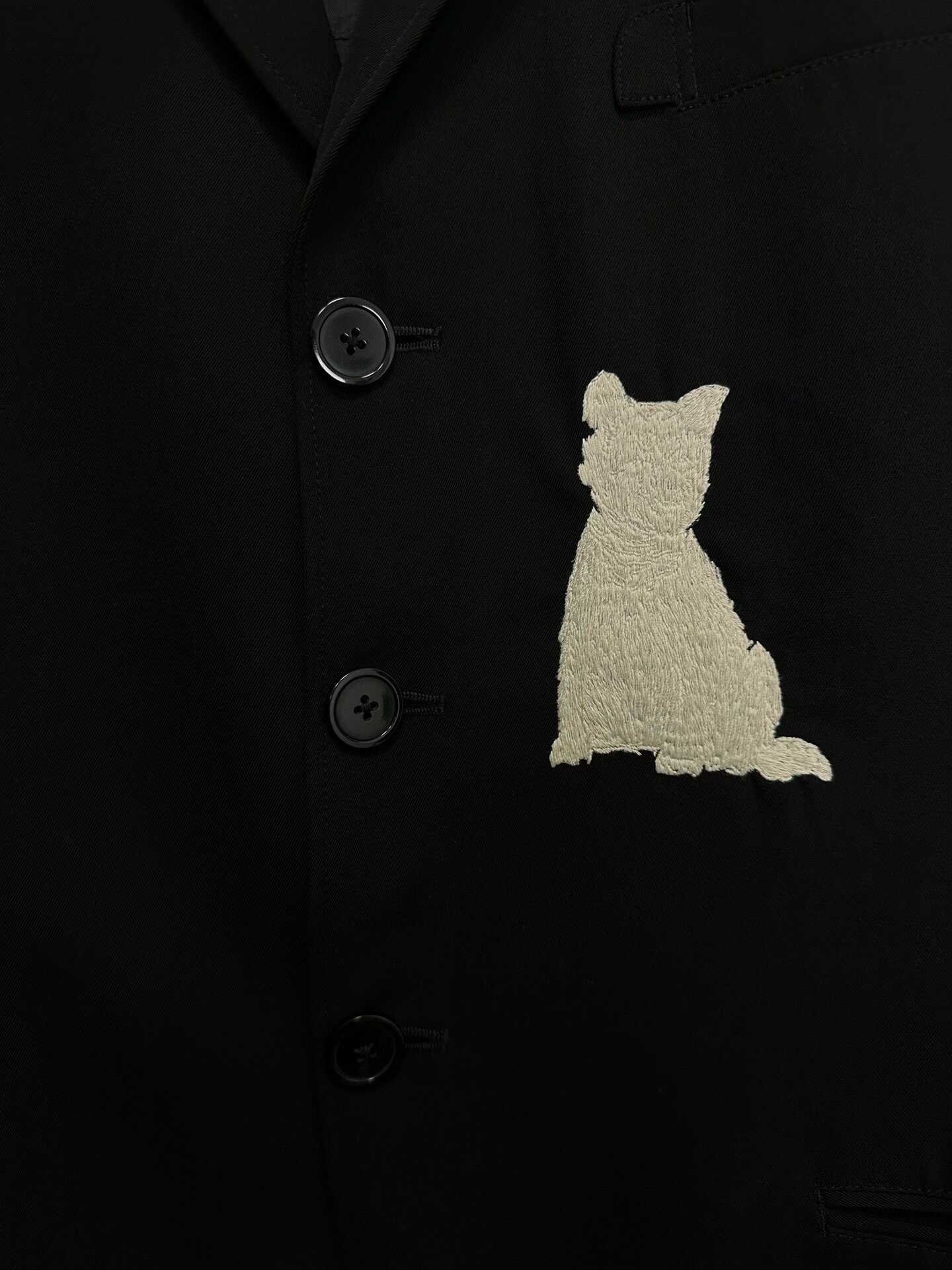 Yohji Yamamoto 90s Dog Jacket — label