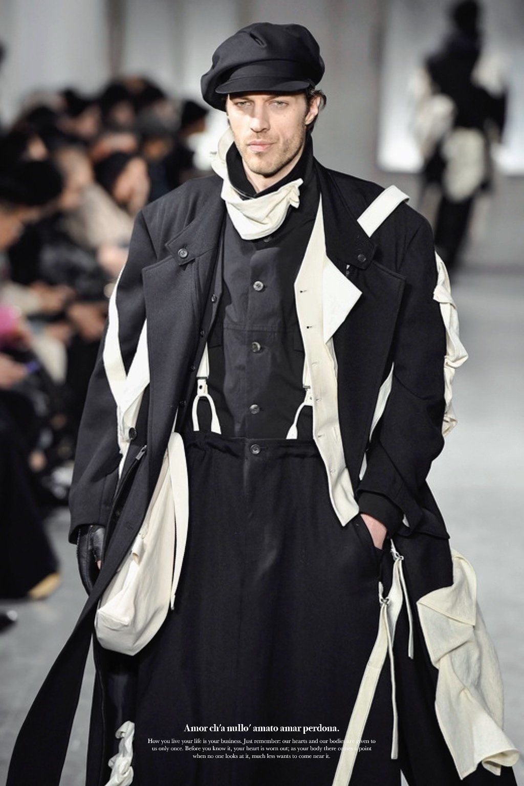 Yohji Yamamoto 23AW Asymmetrical Vest — back