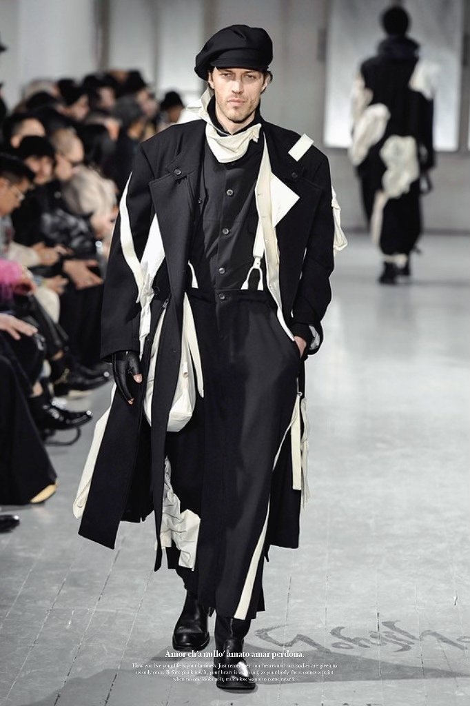 Yohji Yamamoto 23AW Asymmetrical Vest — detail