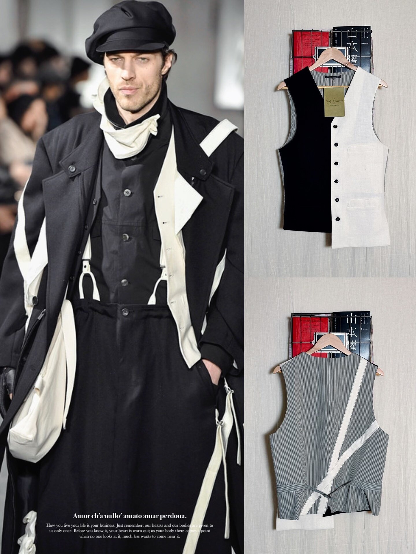 Yohji Yamamoto 23AW Asymmetrical Vest