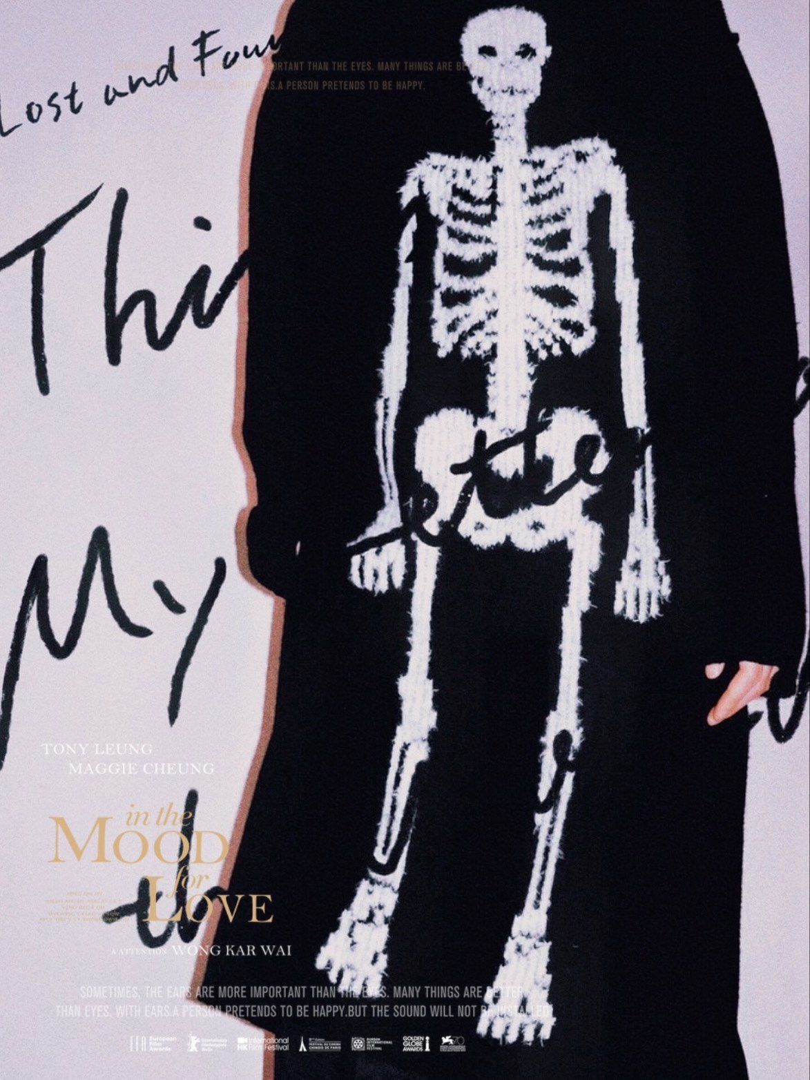 Yohji Yamamoto Skeleton Knit Wool Coat — label