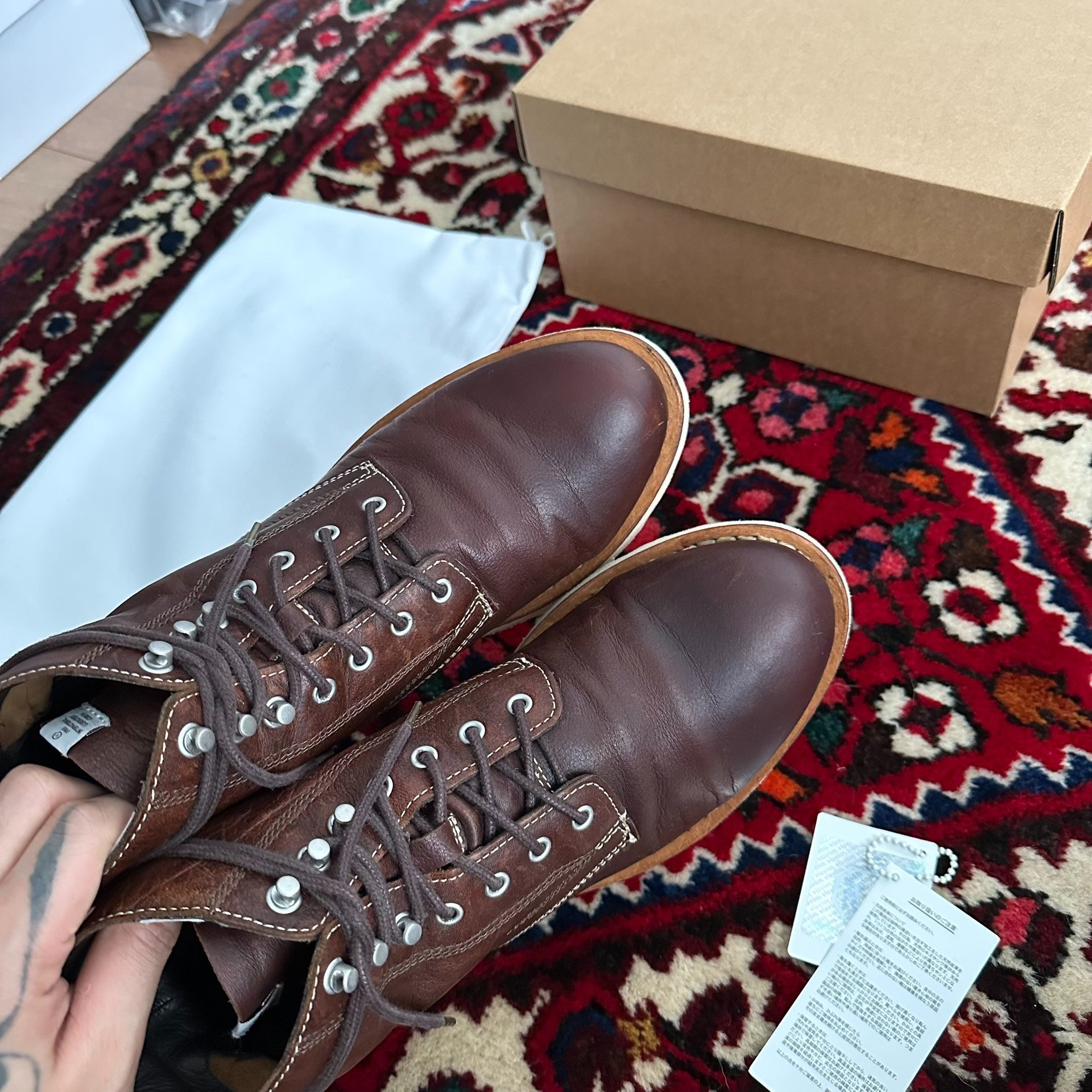 visvim VIRGIL BOOTS KNGR FOLK — detail