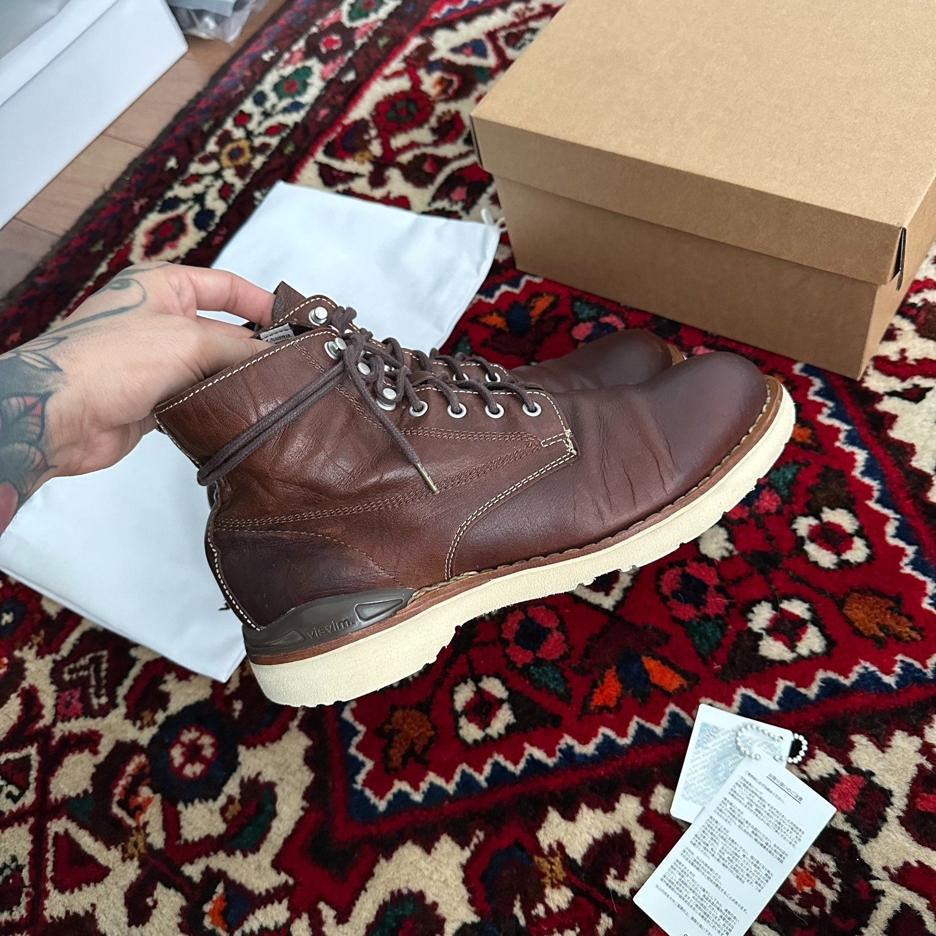 visvim VIRGIL BOOTS KNGR FOLK — back