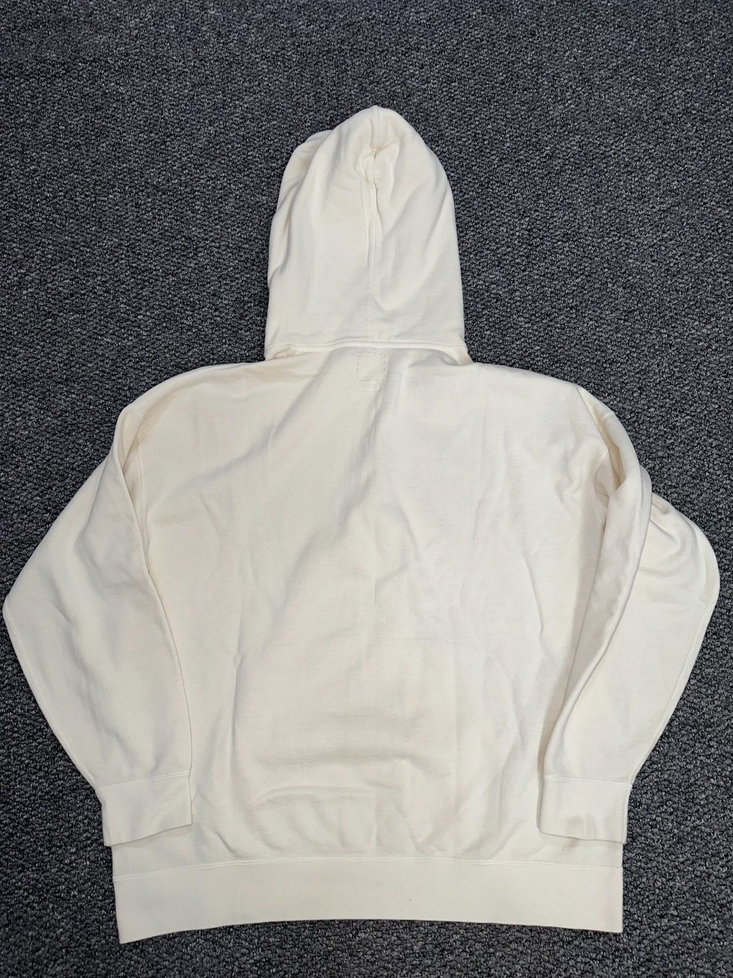 visvim Magazine Limited White Hoodie — label
