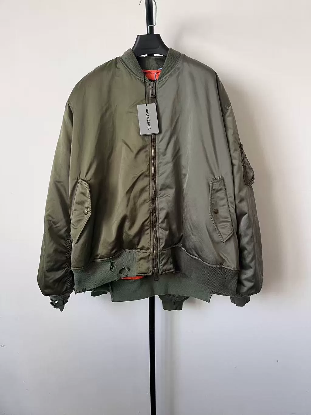 Balenciaga Green Pilot Jacket