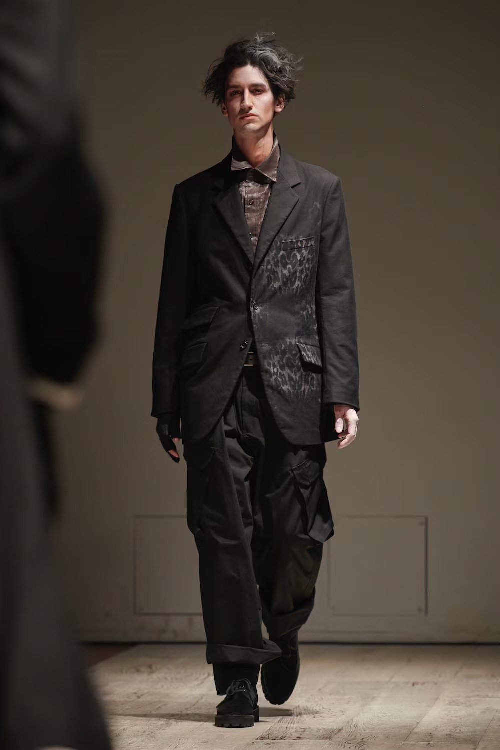Yohji Yamamoto 22AW Velvet Thick-Soled Derby — detail