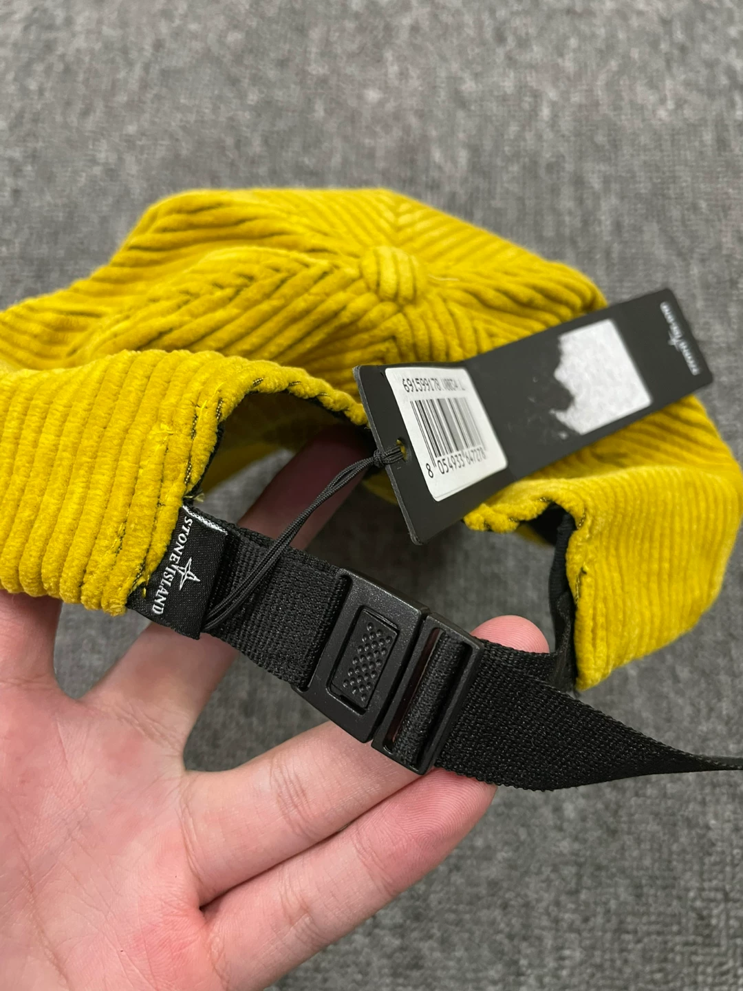 Stone Island Corduroy Hat — detail