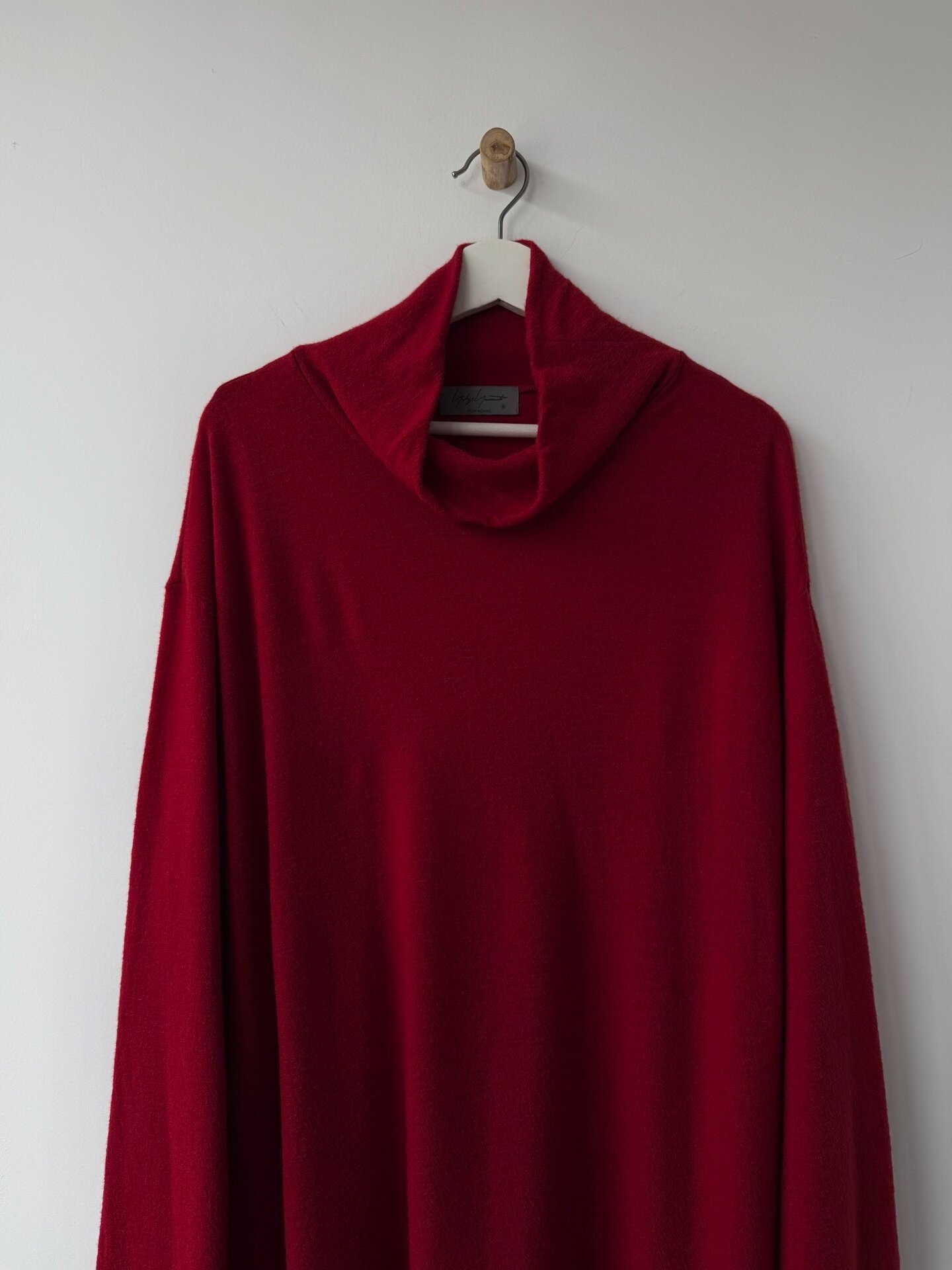 Yohji Yamamoto 23AW Wool Turtleneck Top — detail