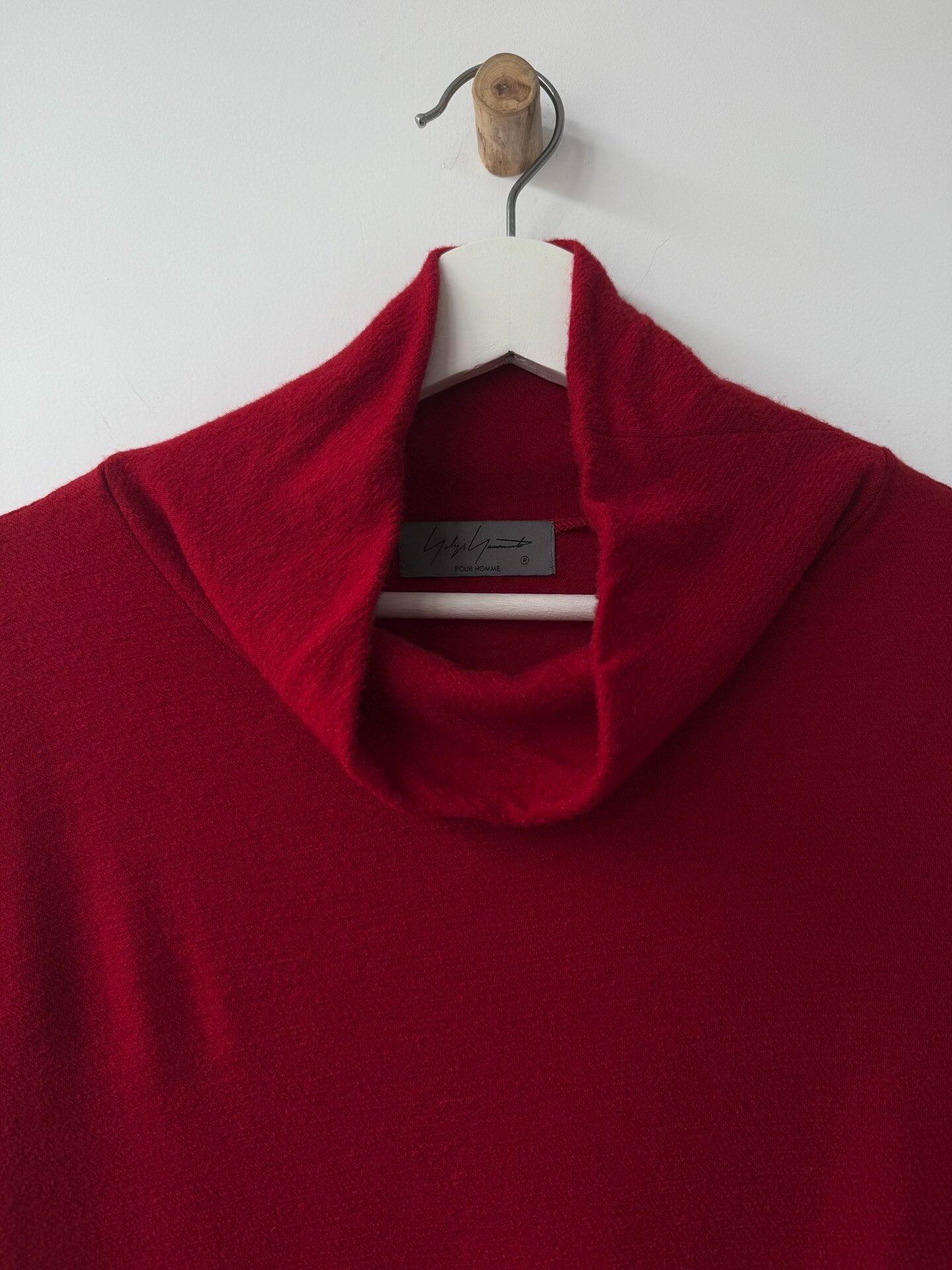 Yohji Yamamoto 23AW Wool Turtleneck Top — label