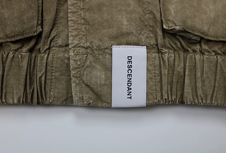 Descendant DWU Ripstop Shirt Jacket 18AW — label