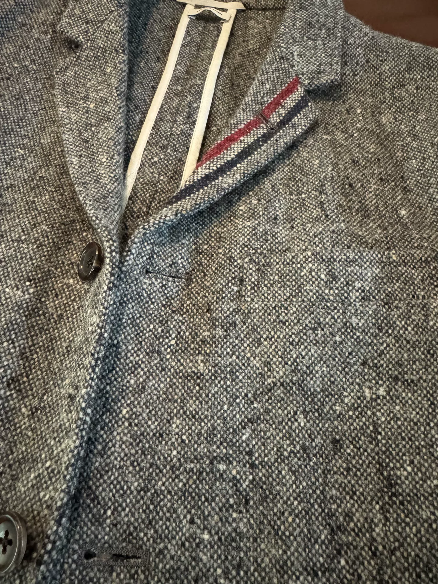 Thom Browne TB Classic Wool Coat — detail
