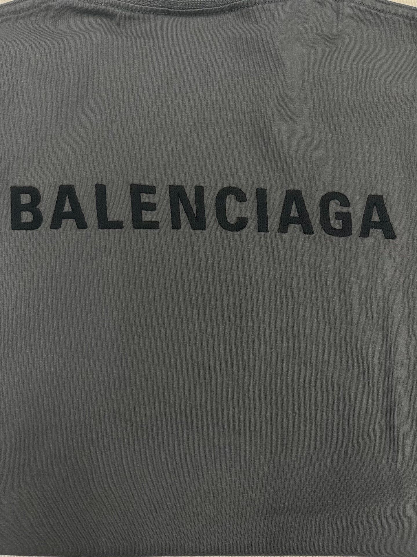 Balenciaga FW22 Logo Short-Sleeve T-Shirt — detail