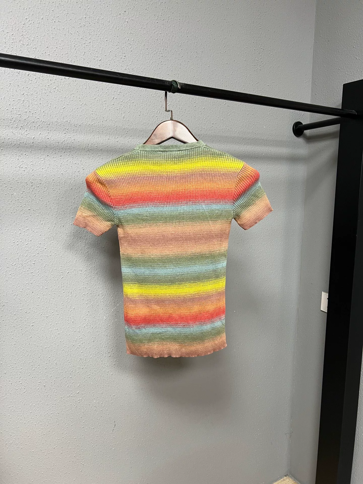 Dior Rainbow Bee Short Sleeve Knit — front