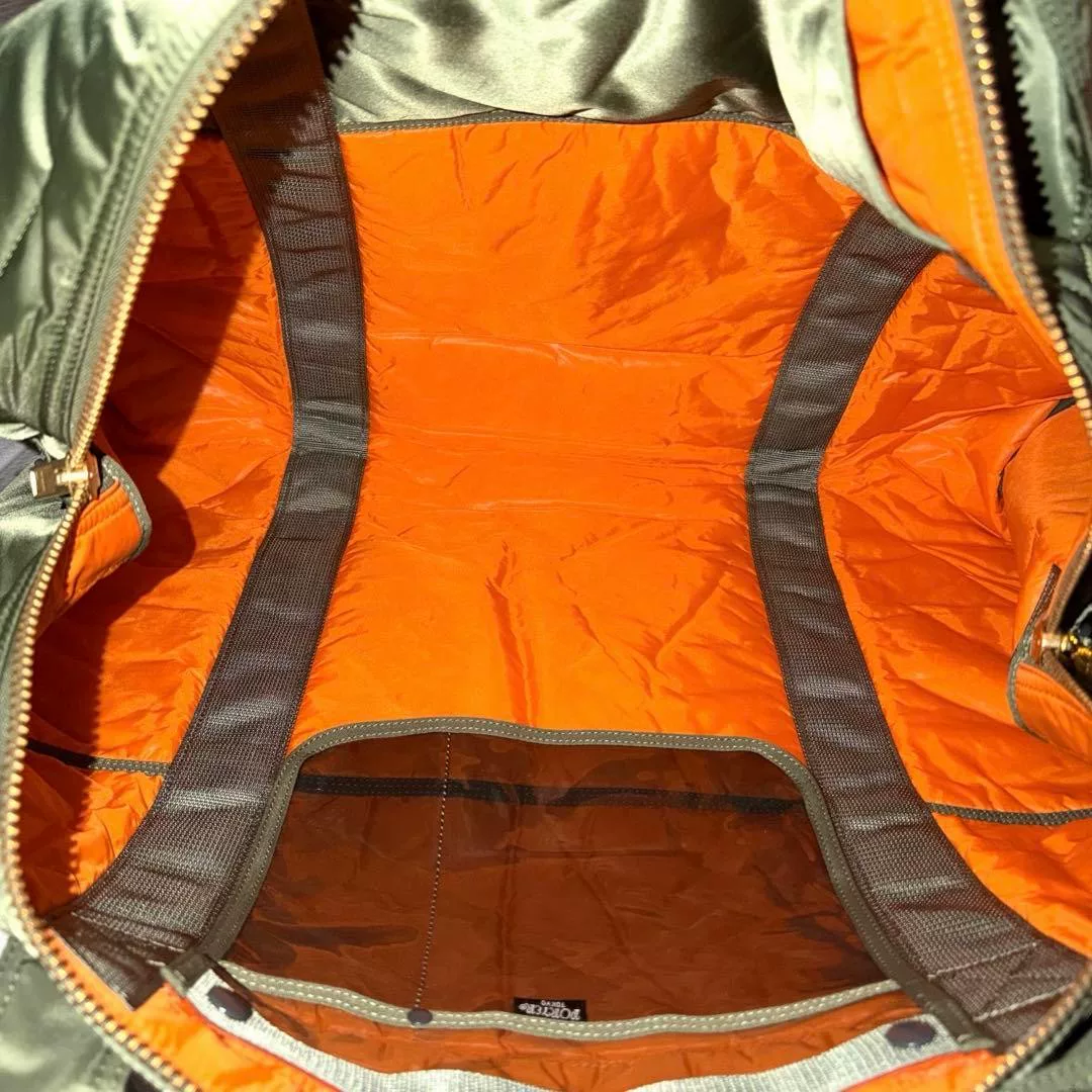 Porter Tanker XL Sand Green Travel Bag — detail