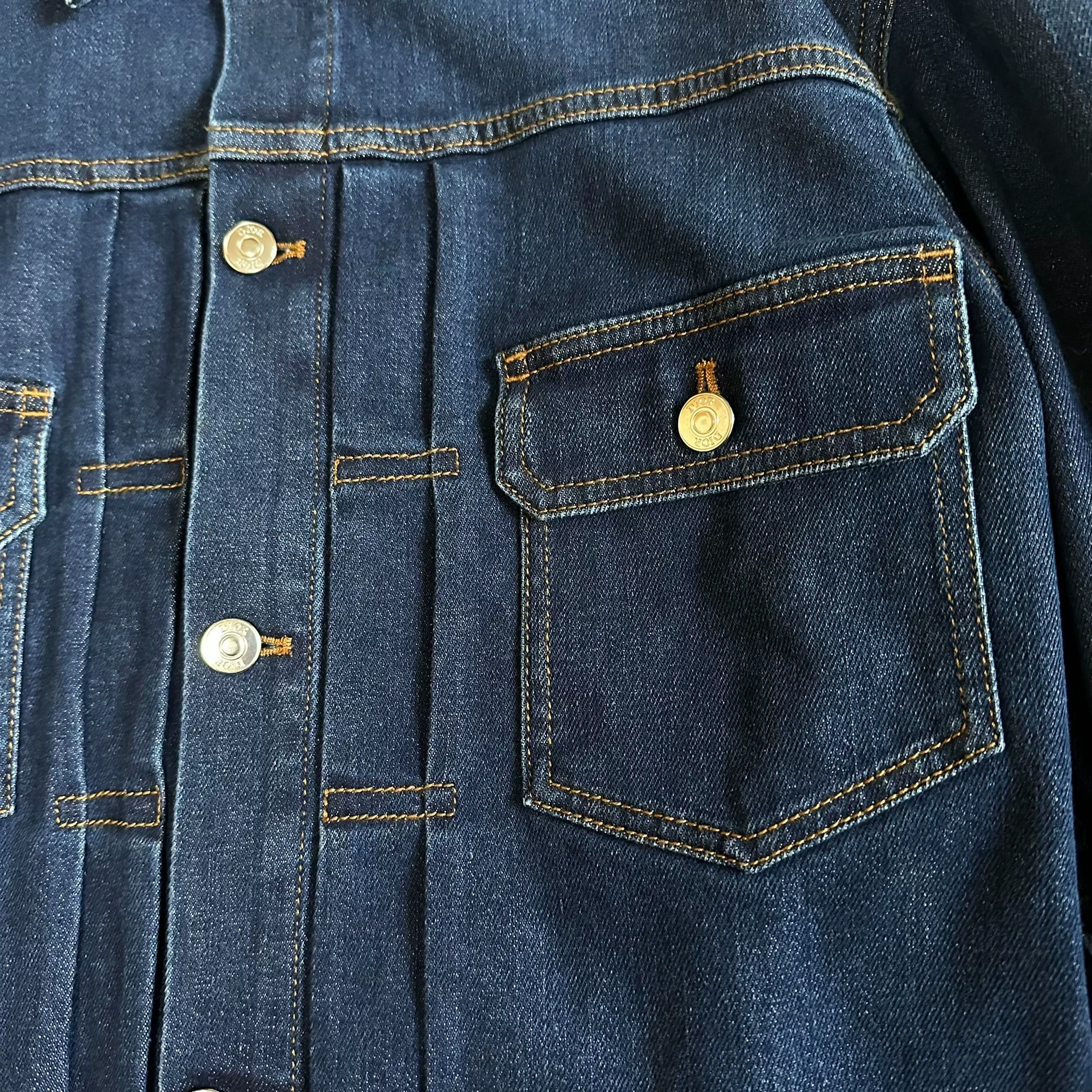 Dior Dark Blue Denim Jacket — detail