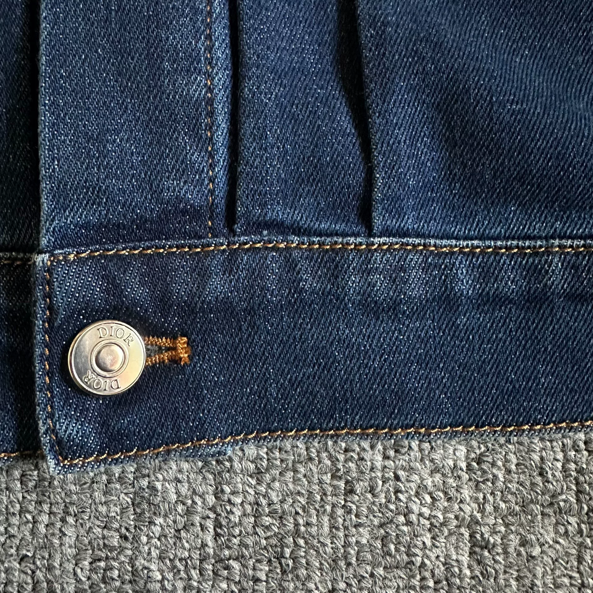 Dior Dark Blue Denim Jacket — back