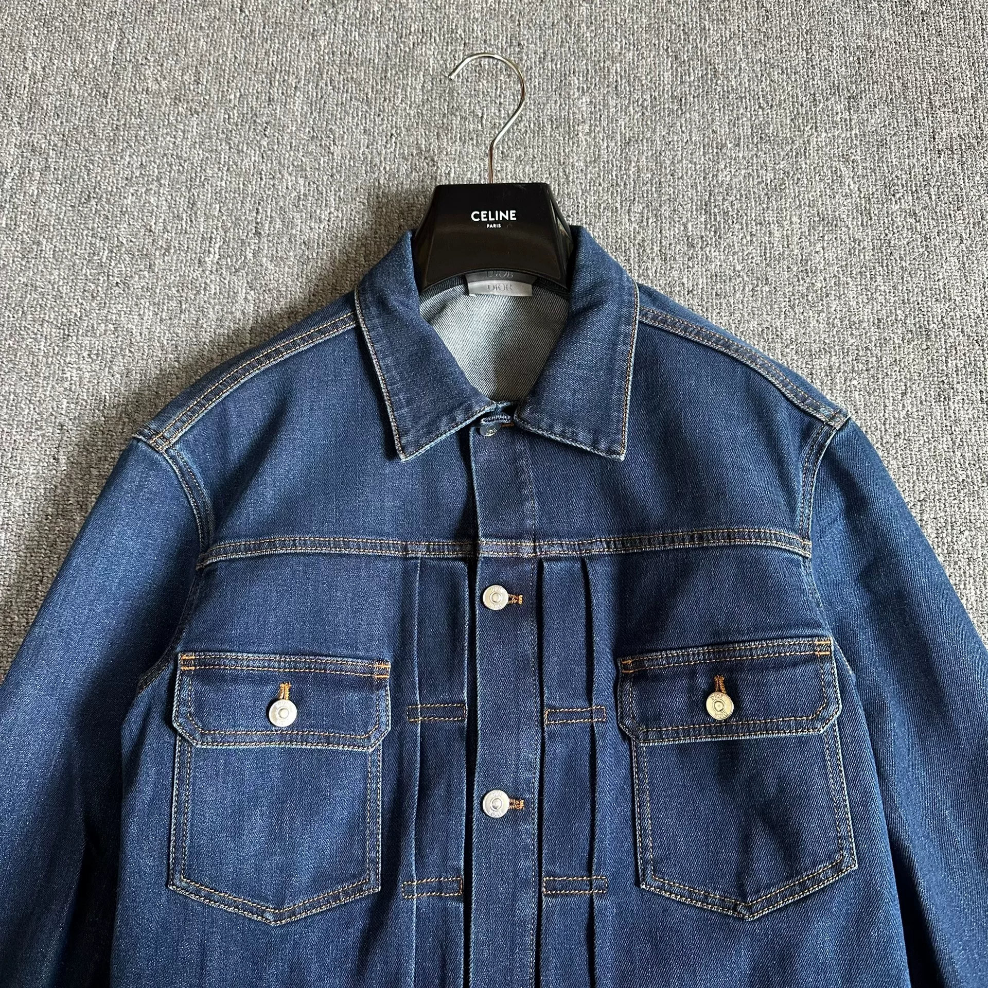 Dior Dark Blue Denim Jacket — front