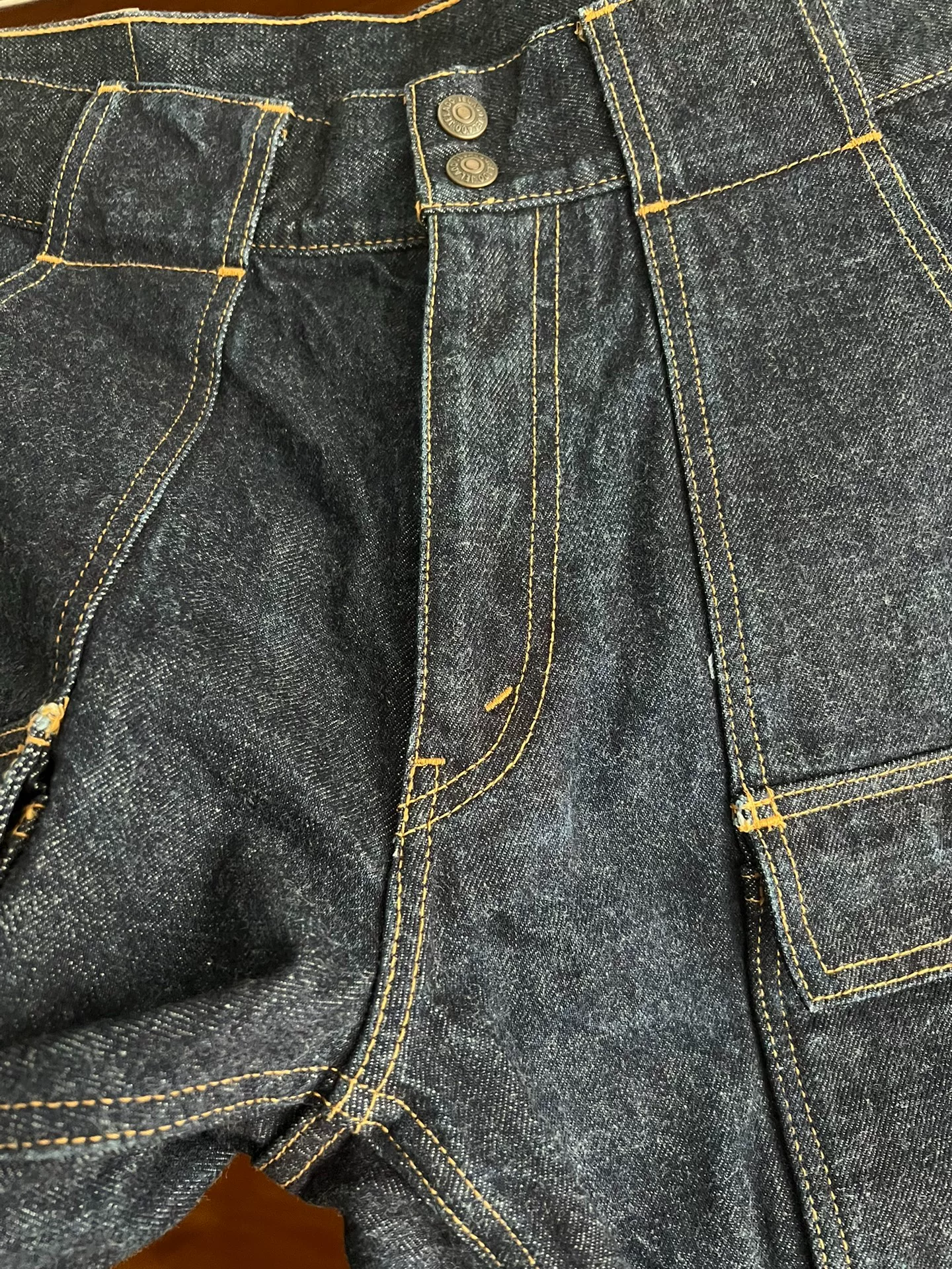 Jelado Japanese Selvedge Denim Shorts — back