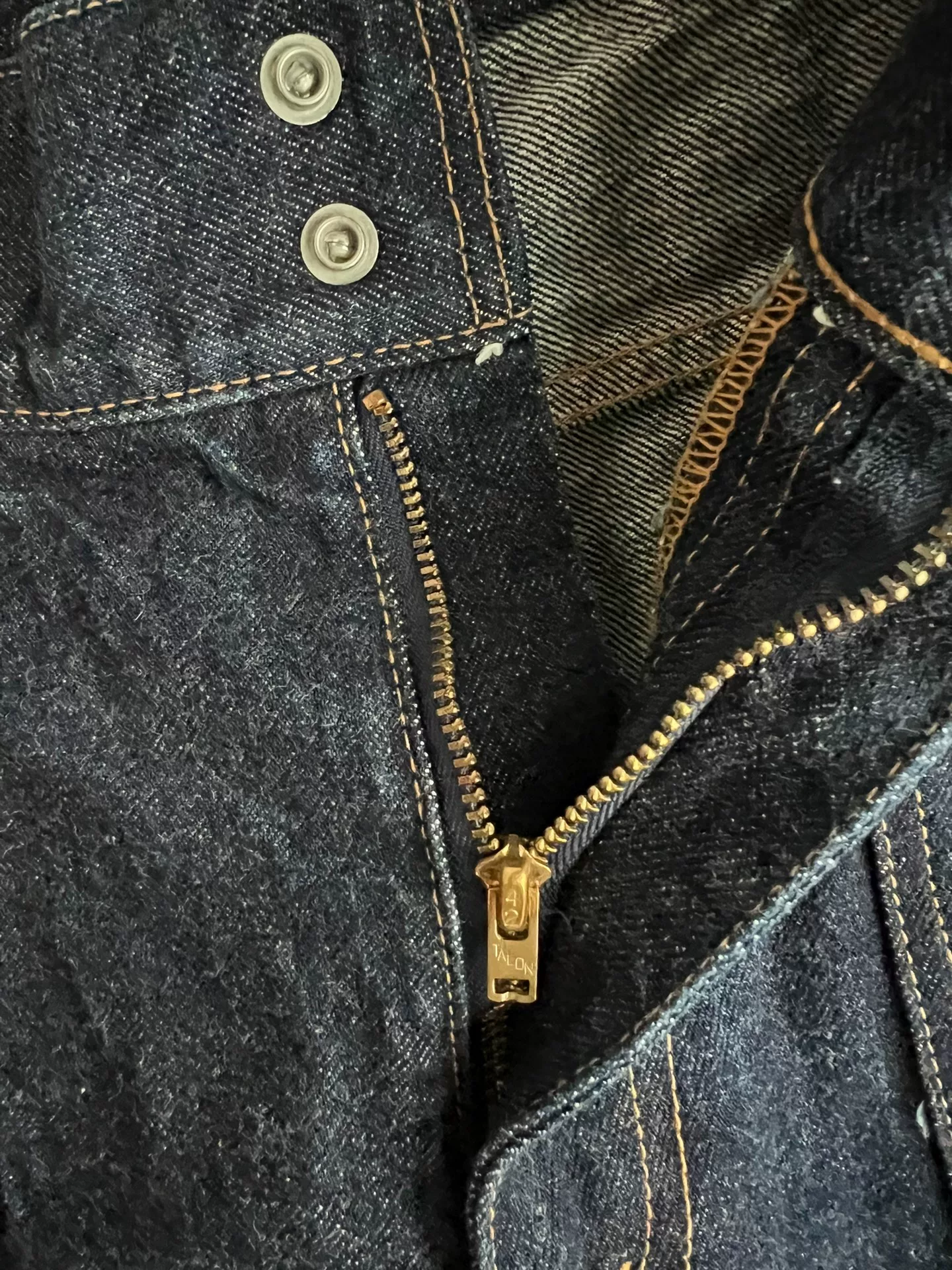 Jelado Japanese Selvedge Denim Shorts — label
