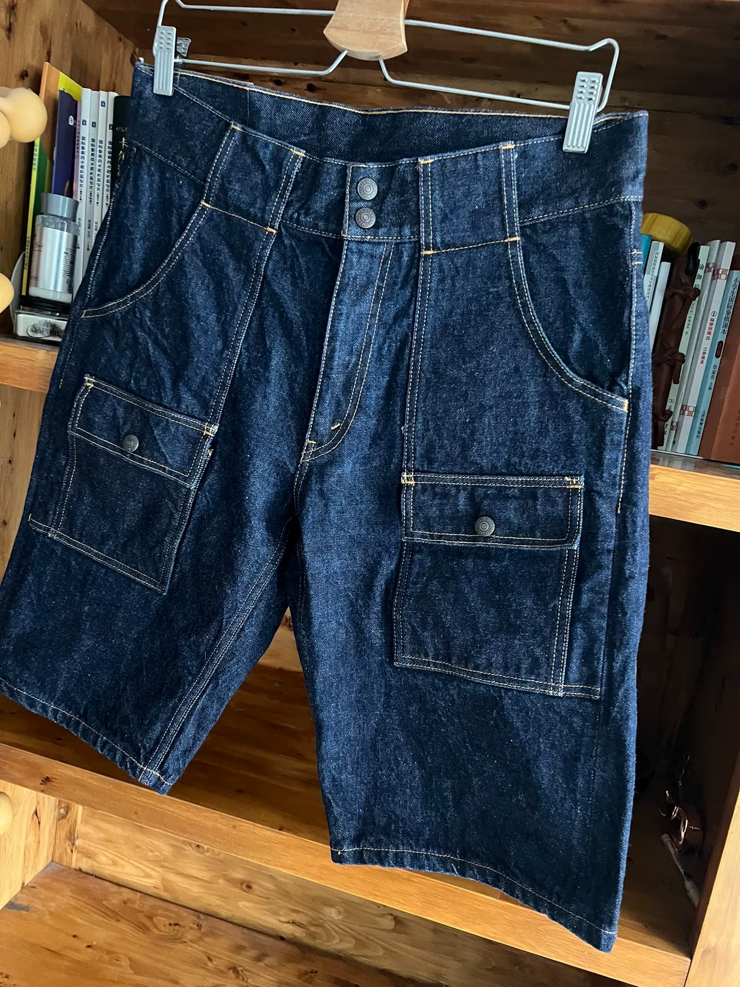 Jelado Japanese Selvedge Denim Shorts — detail