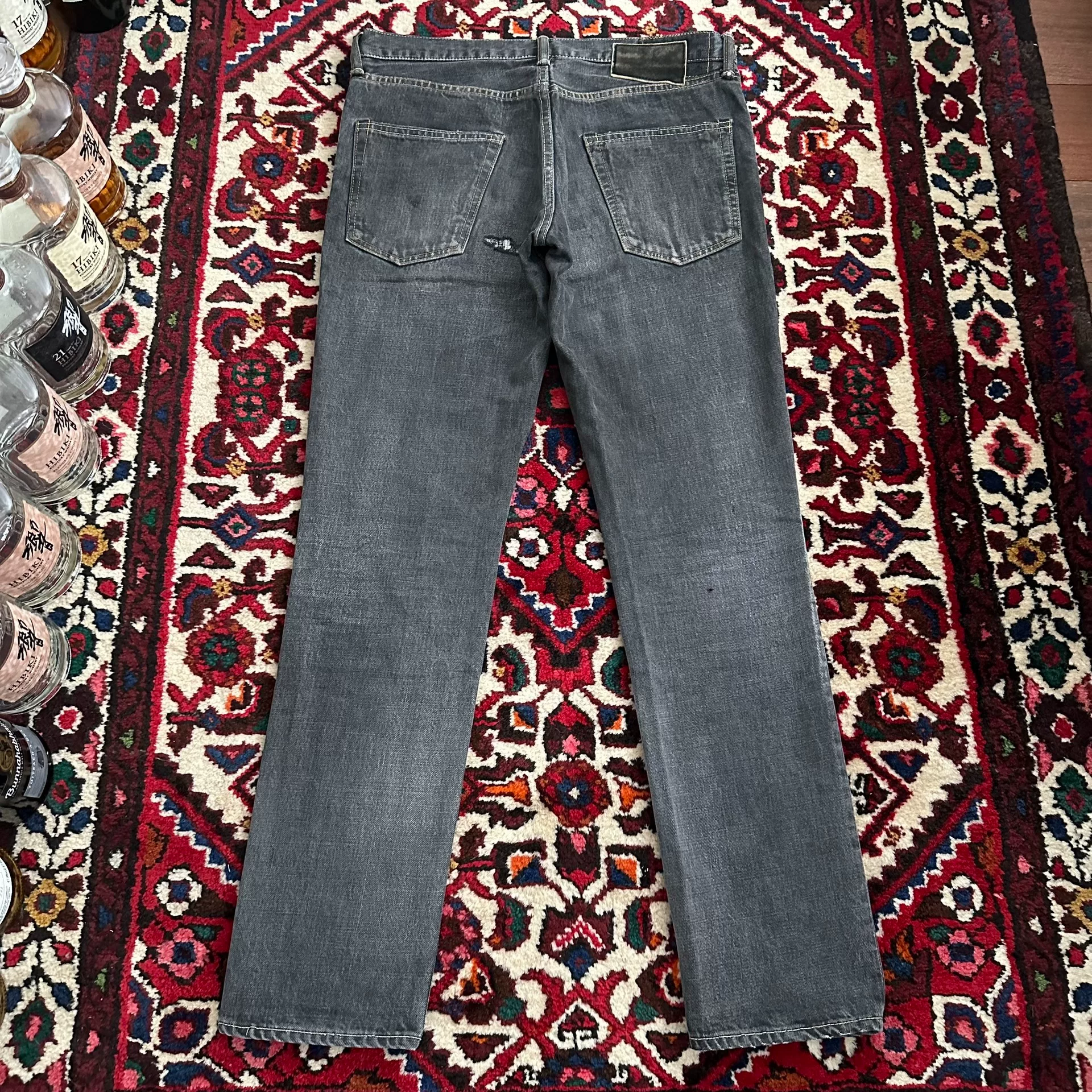 visvim 14aw 04d5 Black Jeans — front